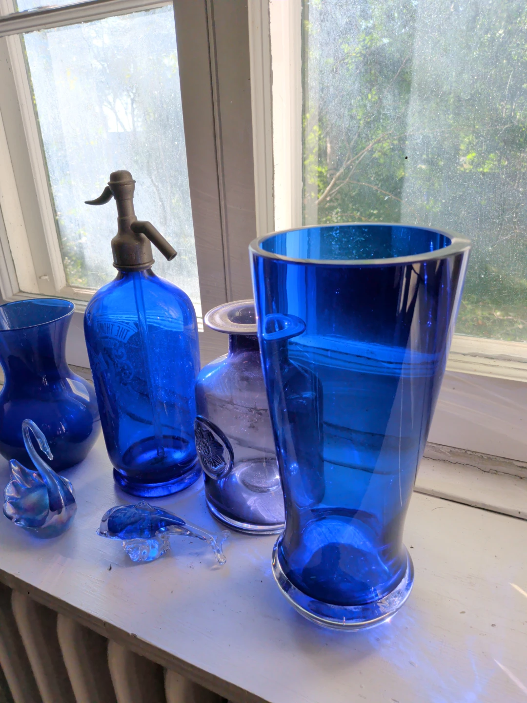 Collection of Assorted Blue Glass Decor - photo 4