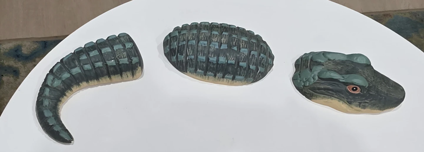 Ceramic Alligator Decor Set - photo 2