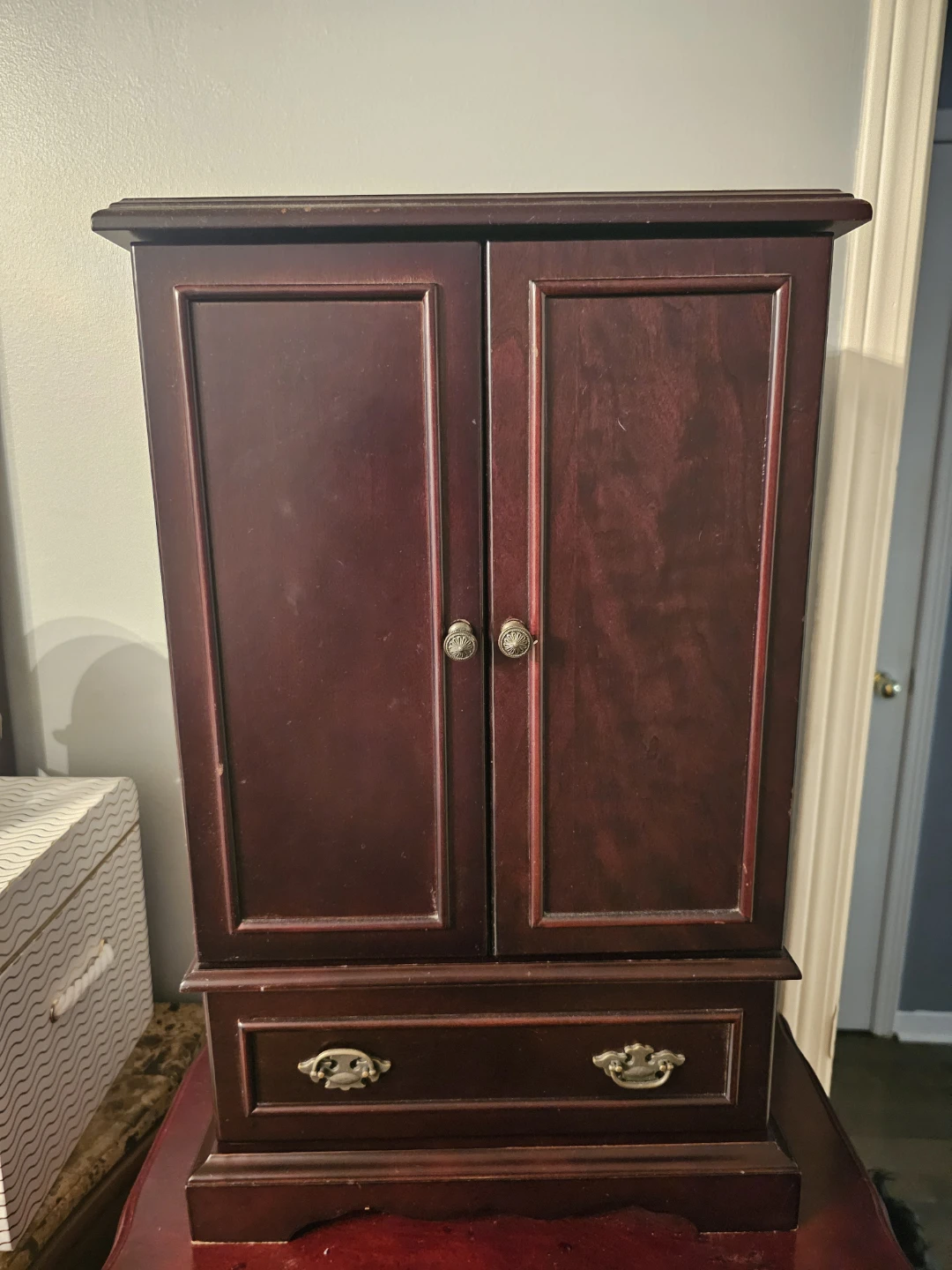 Wooden Jewellery Cabinet with Drawers