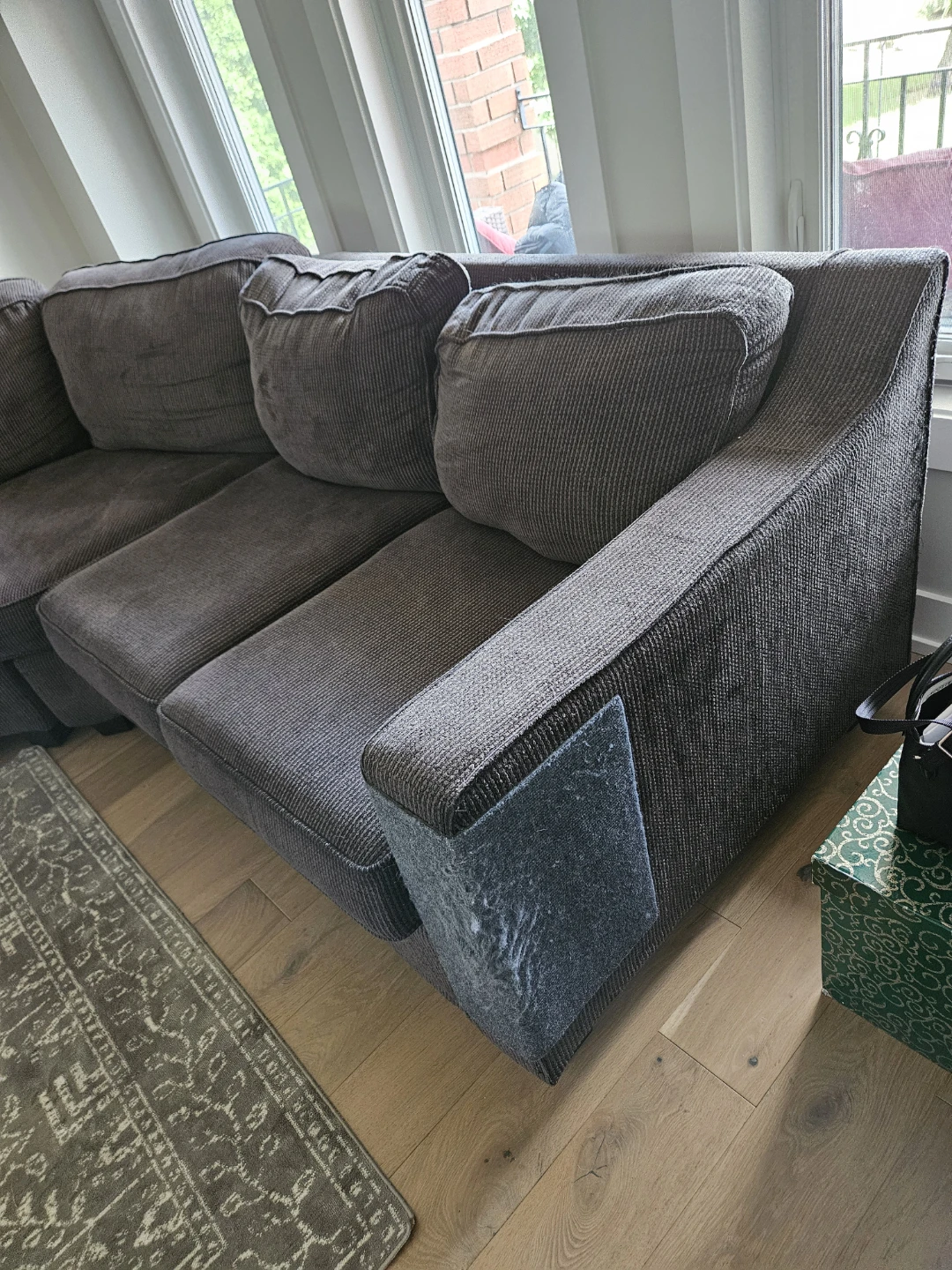 FREE Dark Grey Sectional Sofa - photo 4