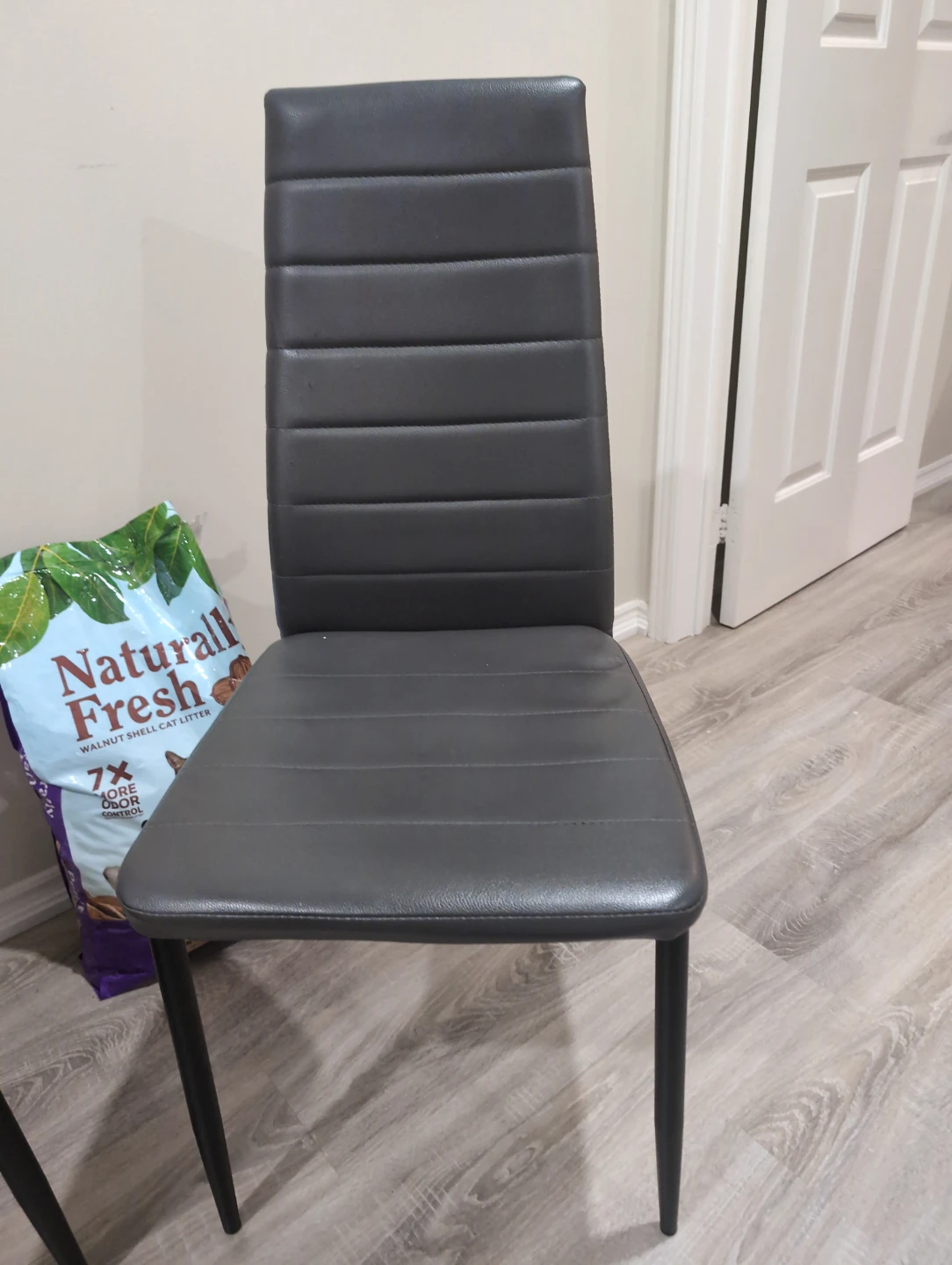 Set of 3 Dark Grey Dining Chairs - photo 4