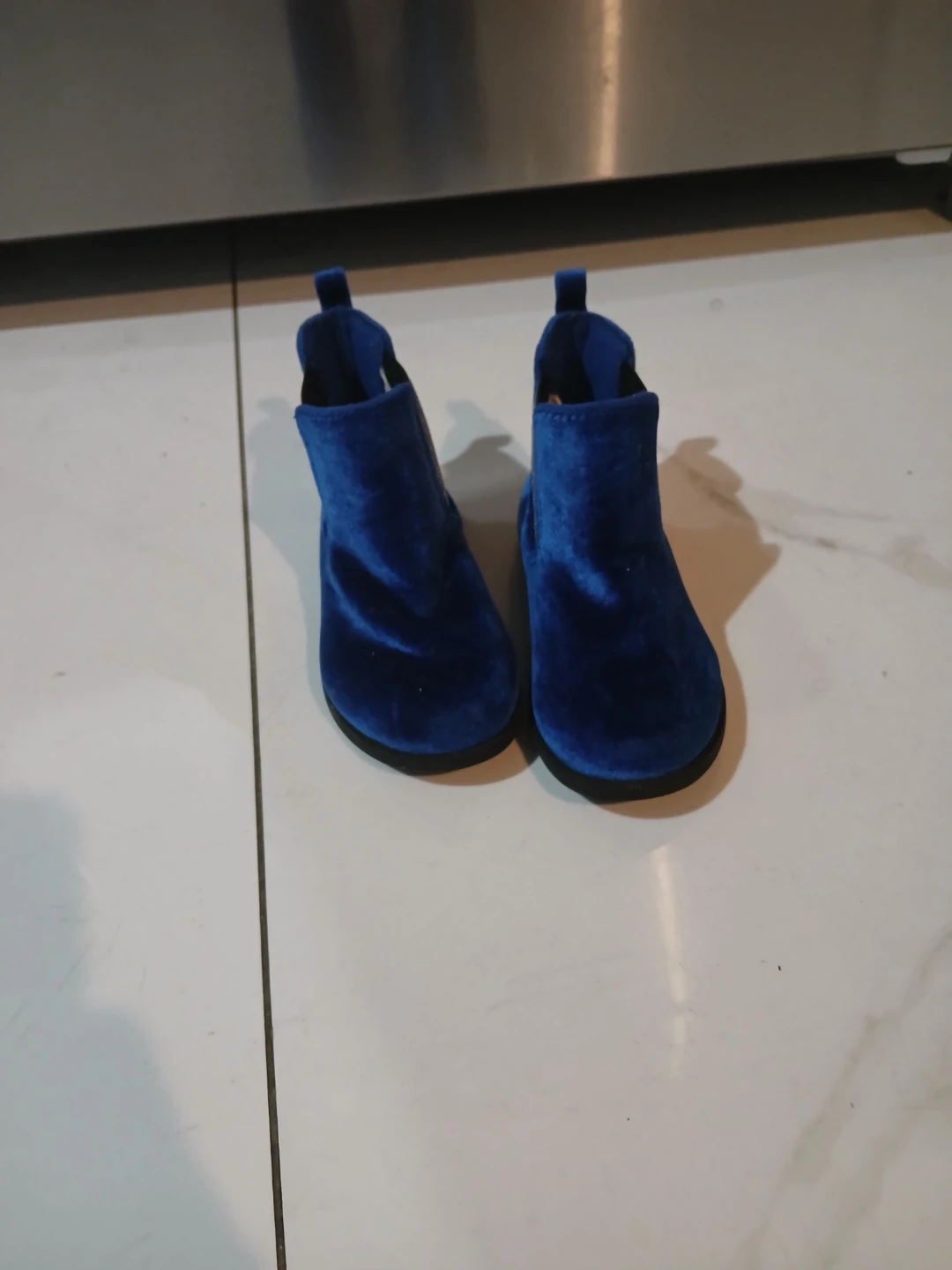 Blue Velvet Chelsea Boots - photo 2