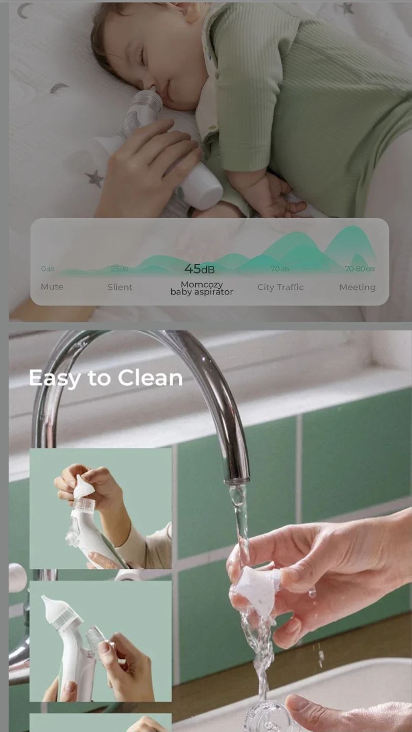 New Momcozy Electric Baby Nose Sucker for Baby, Dual-Action Mist - photo 3