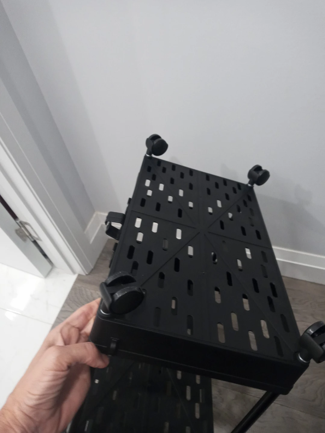 3-Tier Black Storage Rolling Cart - photo 3