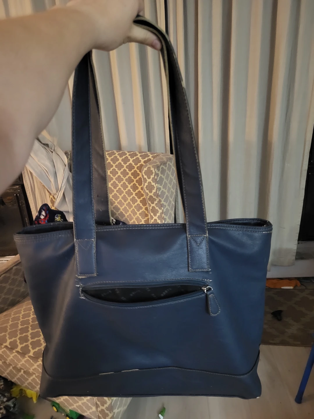 Roots Navy Blue Tote Bag - photo 5