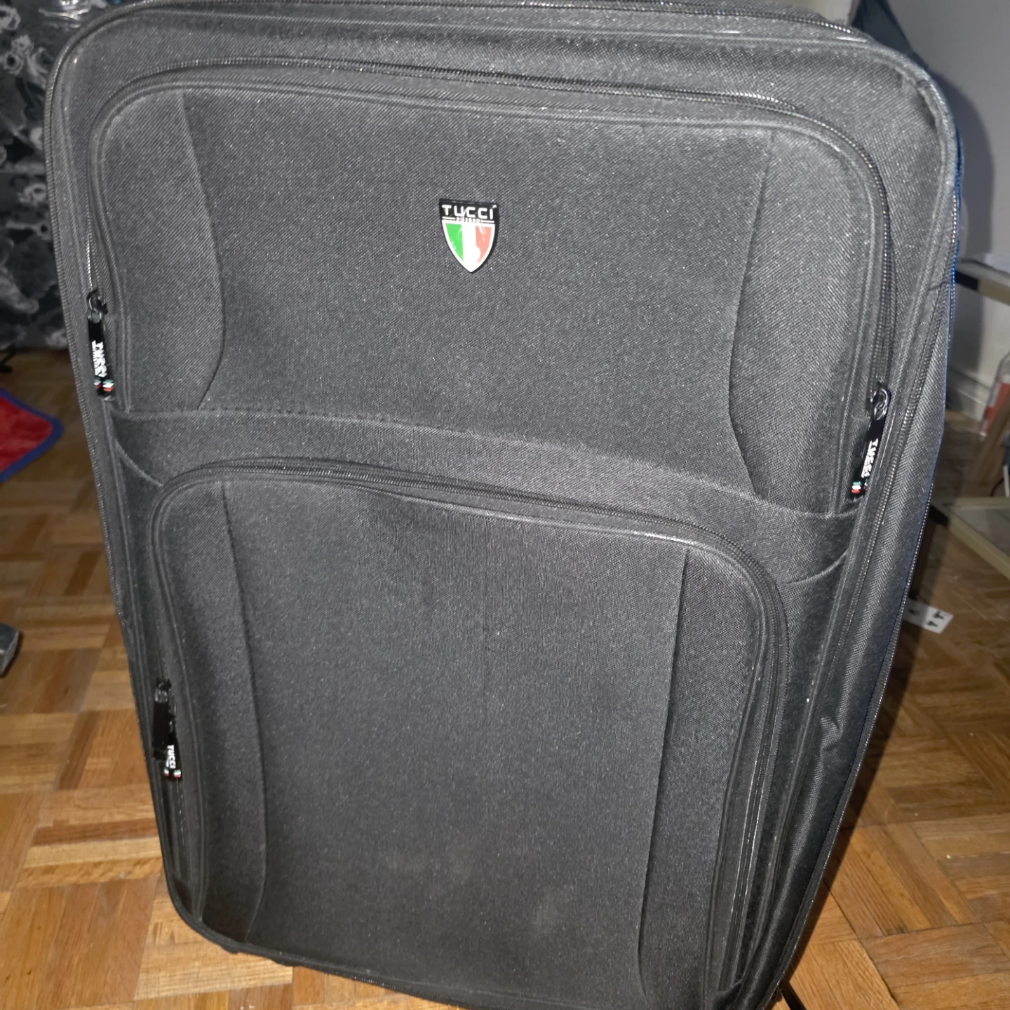 Tucci Milano black suitcase