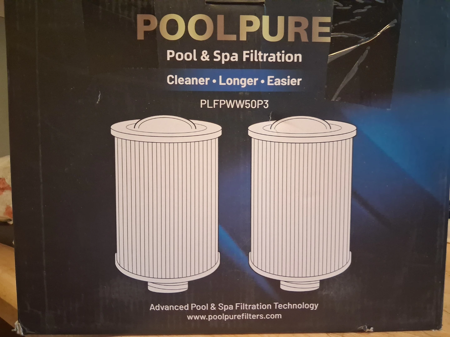 Poolpure Pool & Spa Filtration Cartridges PLFPWW50P3