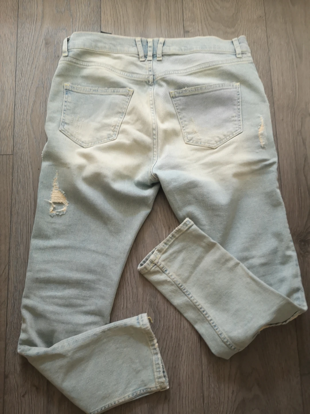 Zara Man Distressed Denim Jeans Size 38 - photo 5