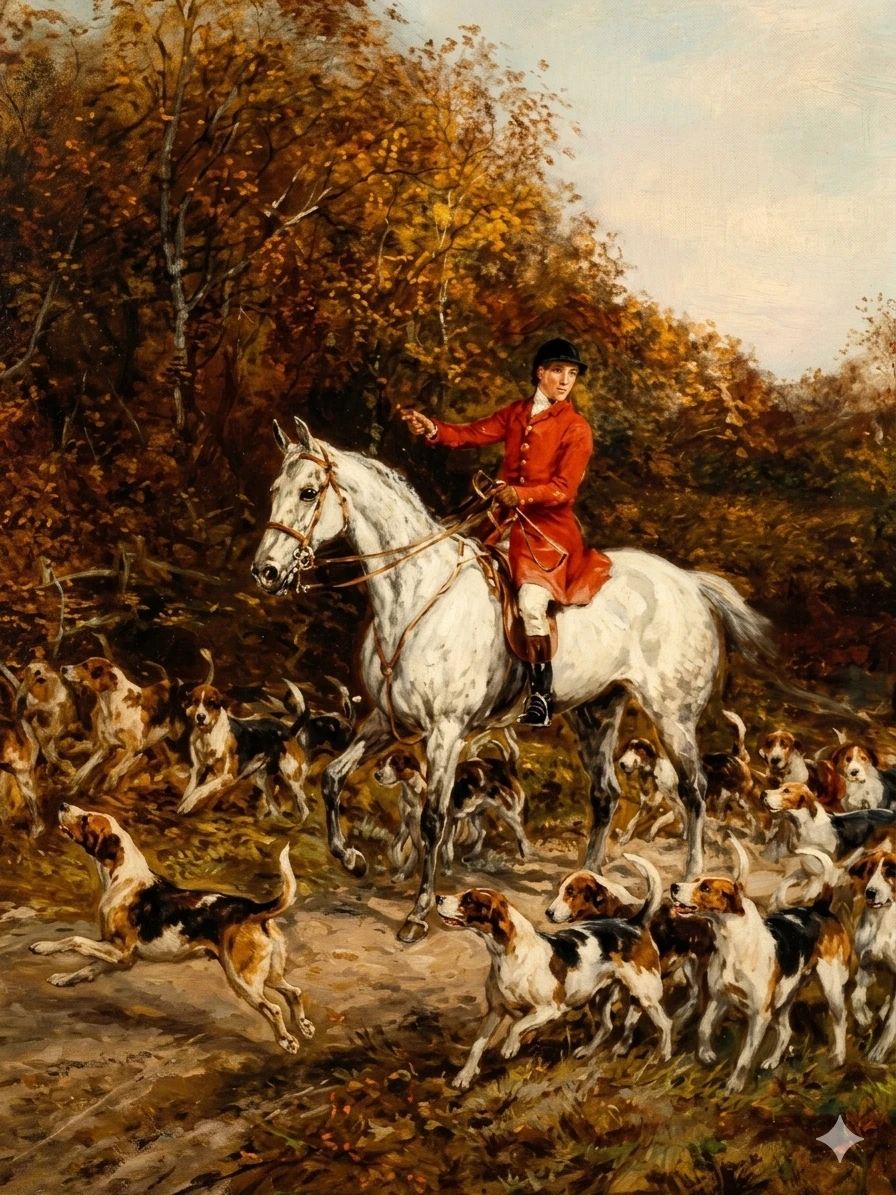 Heywood Hardy Equestrian Fox Hunting Framed Print - photo 4