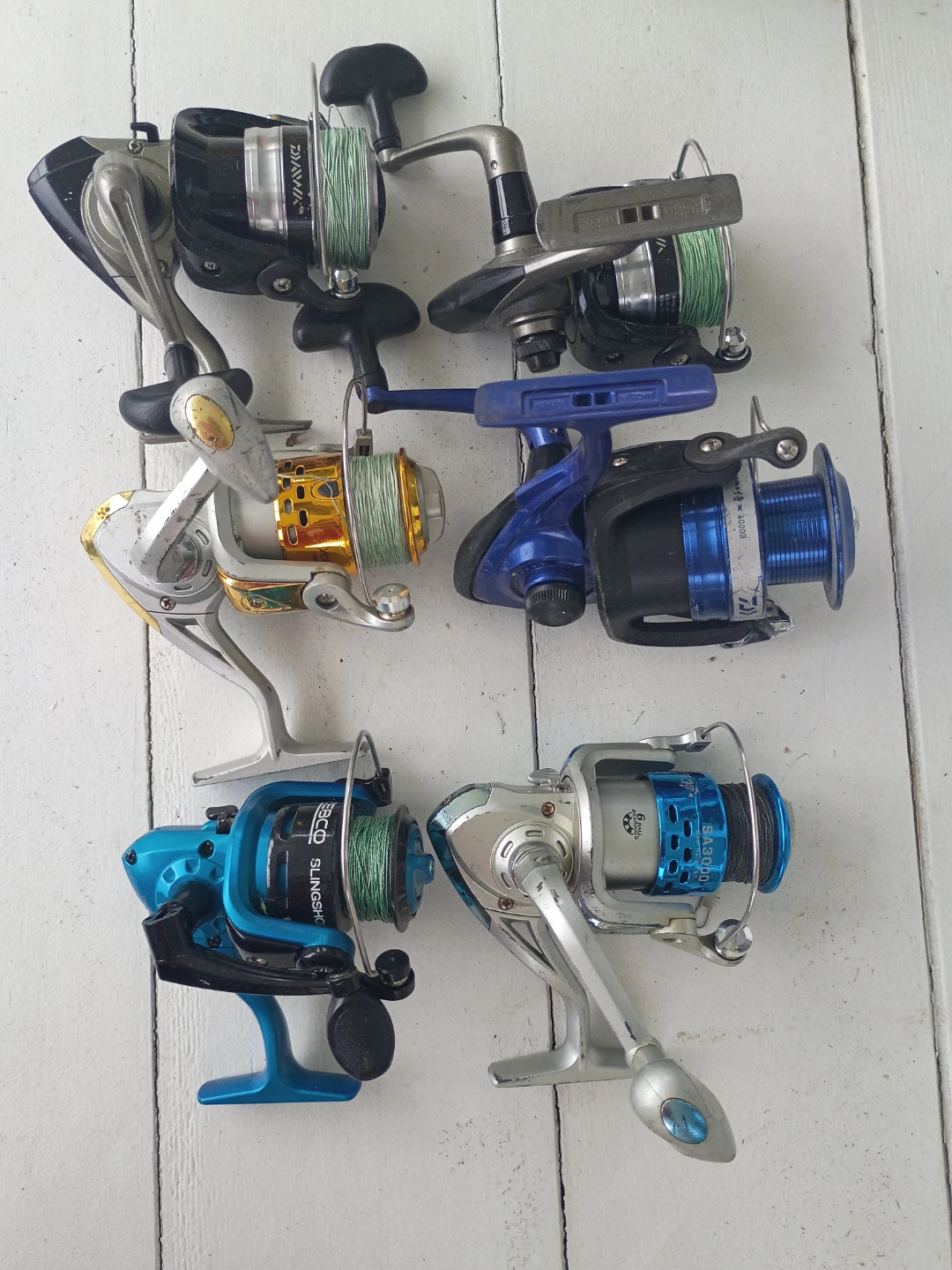 Set of 6 Mixed Spinning Fishing Reels - photo 2