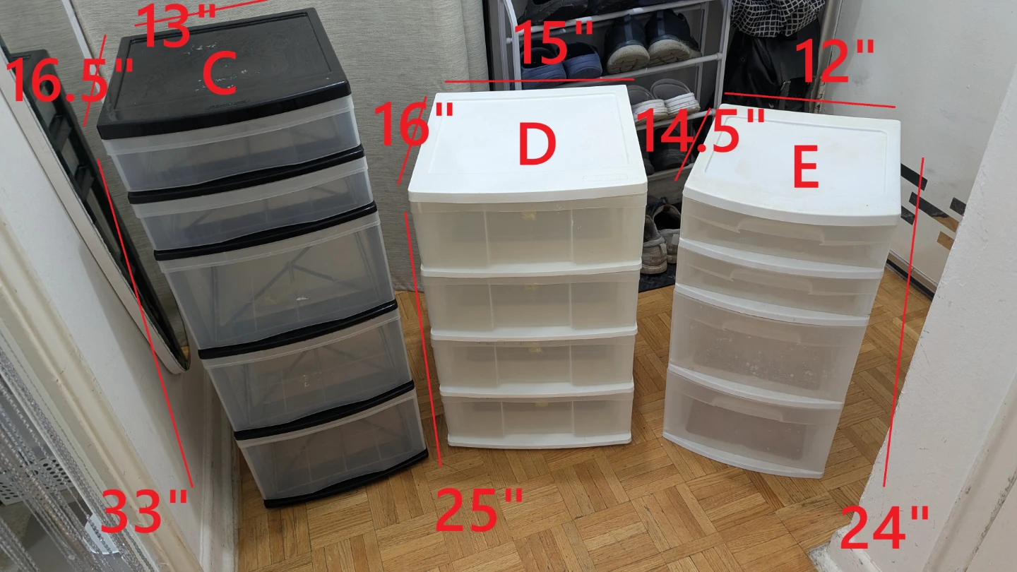 Plastic Storage Organizer Stand Shelf Rack Box Under Bed Bins - photo 3