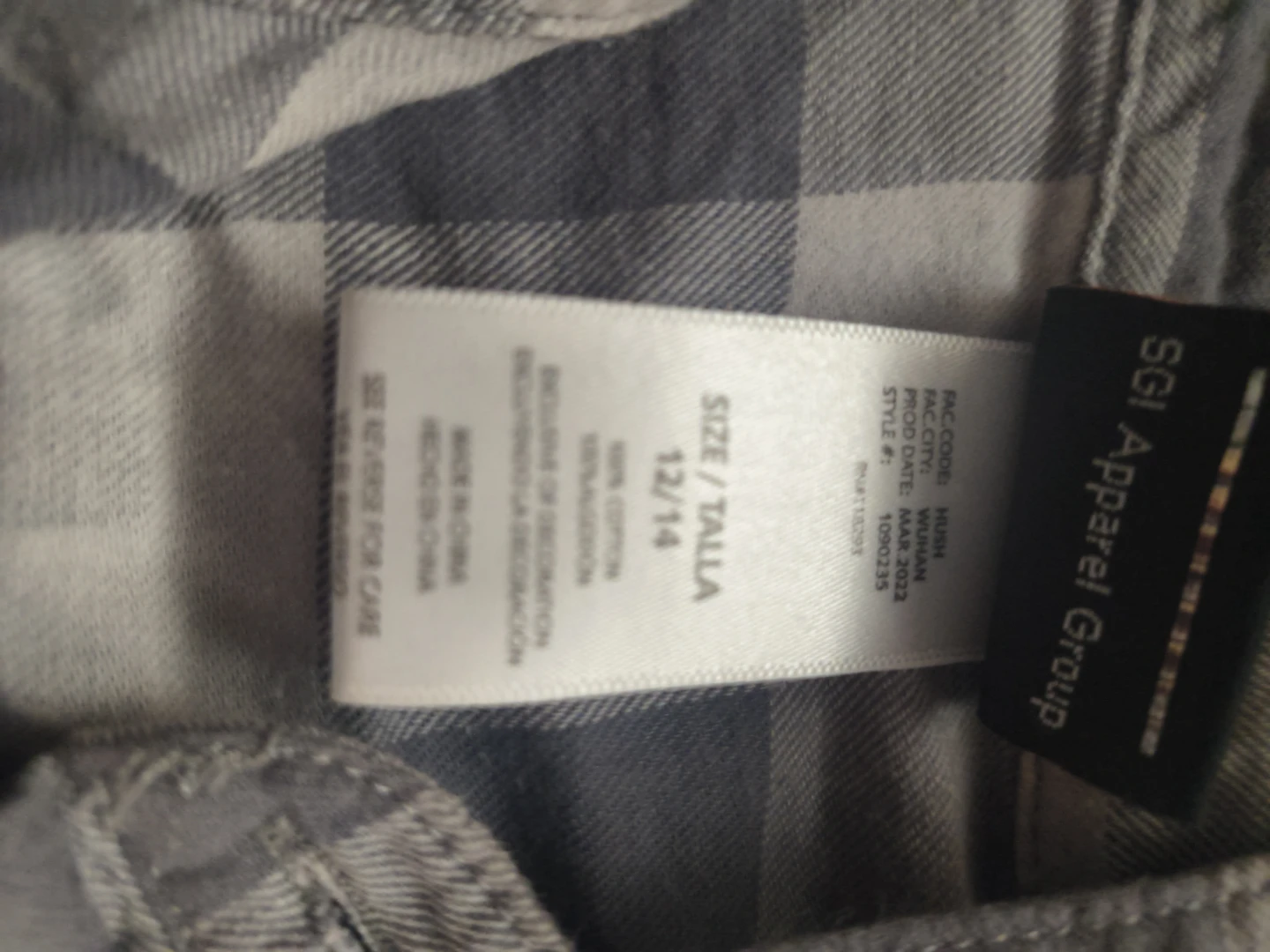 Kids Harley-Davidson plaid button-down shirt, size 12/14 - photo 3