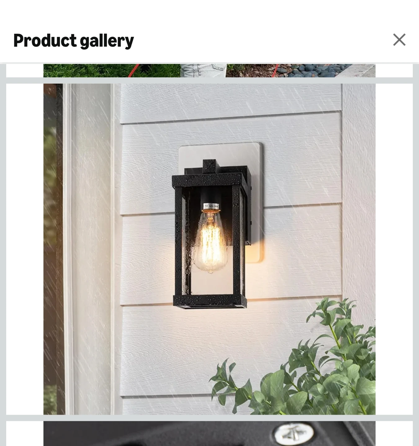 Outdoor Wall Lantern with GFCI Outlet - photo 4