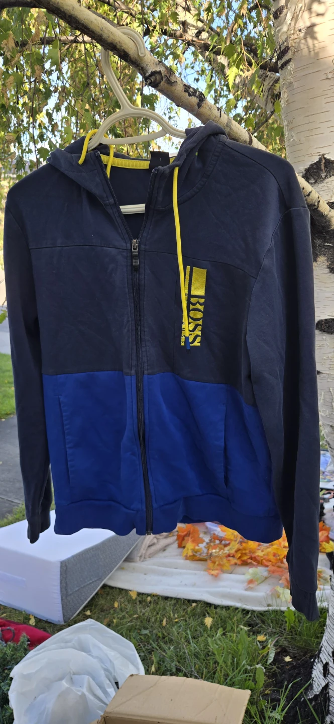 Hugo Boss Colour-Block Zip Hoodie