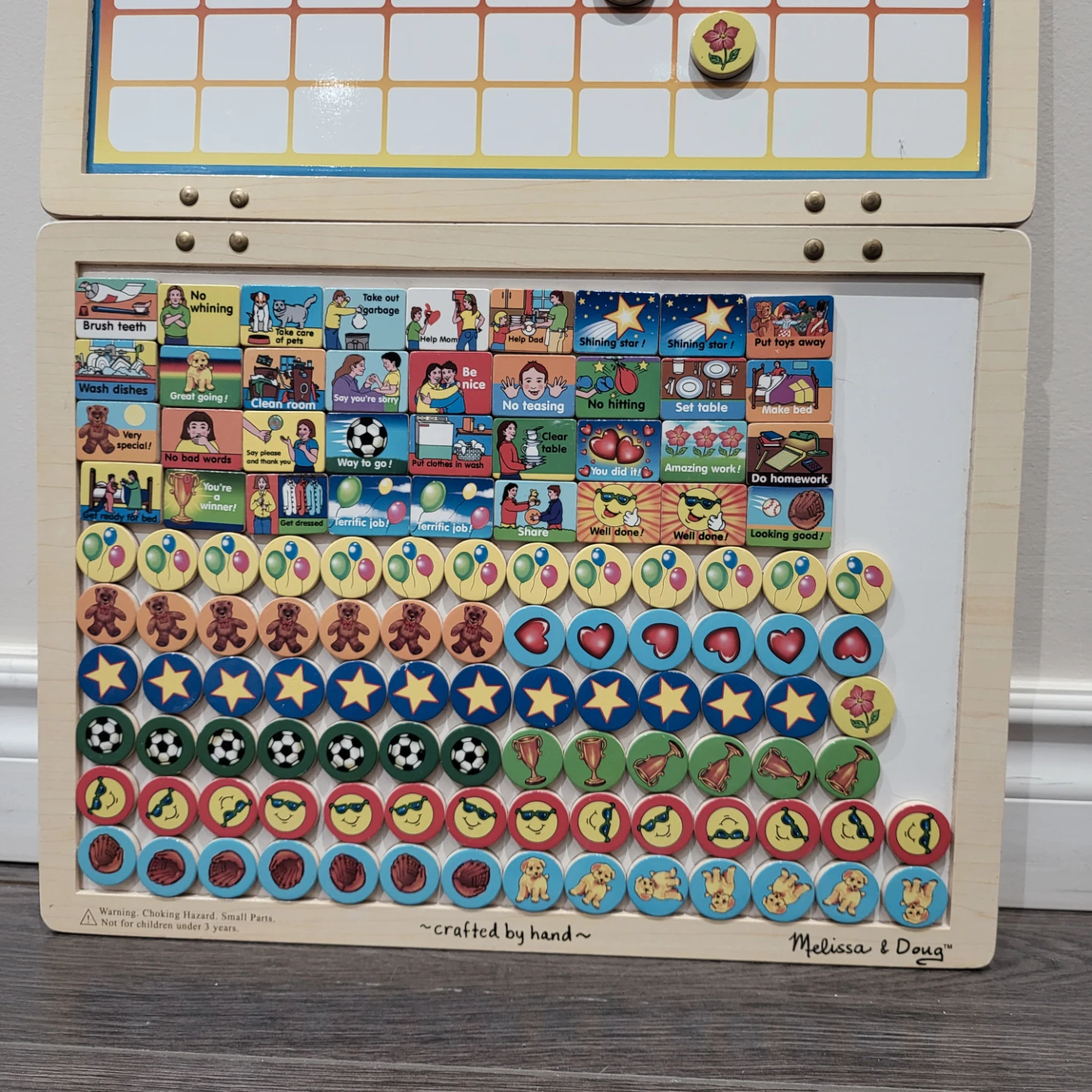 Melissa & Doug Responsibility Chart + Wooden Stencil Box Set - photo 4