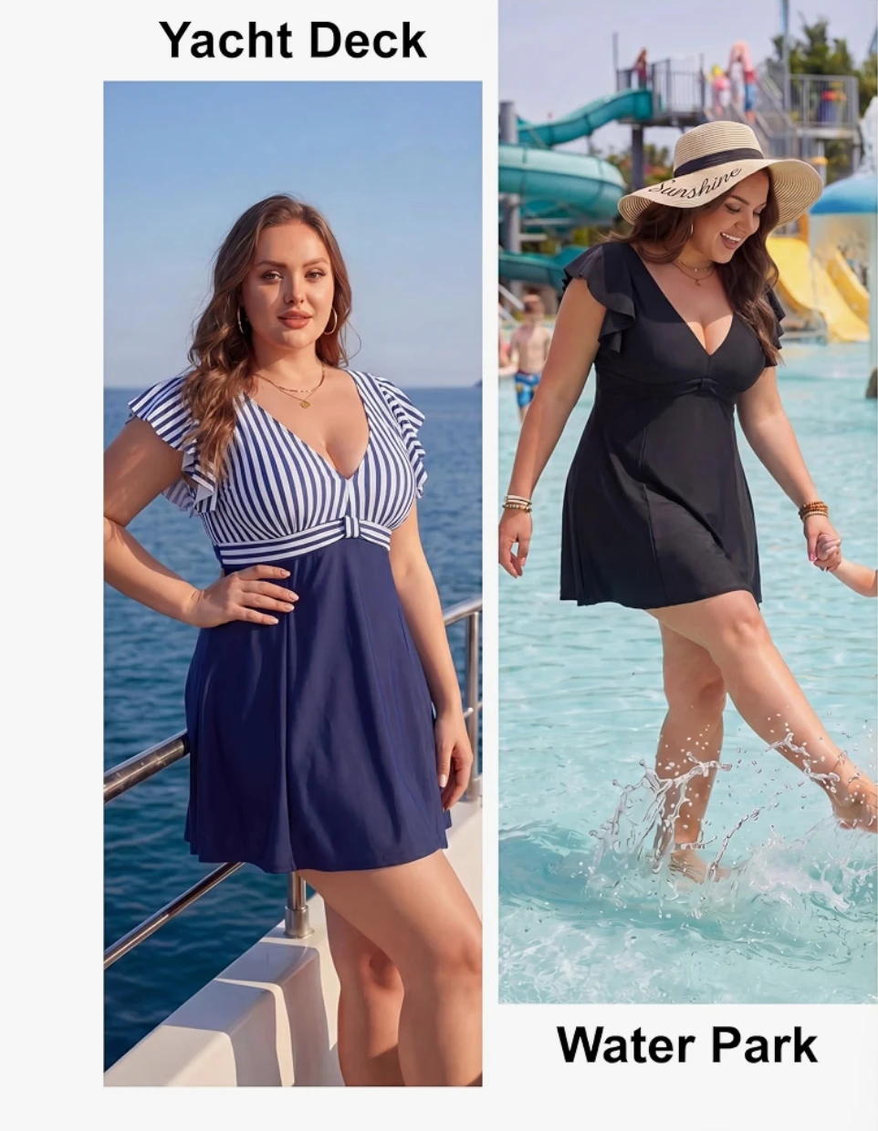 ​🏈Brand New Smisnivo Black Swimdress - photo 3