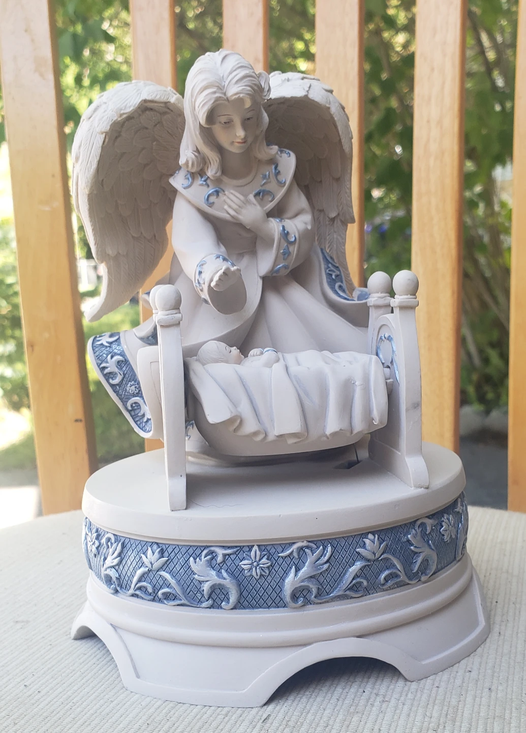 Angel and Baby Musical Figurine