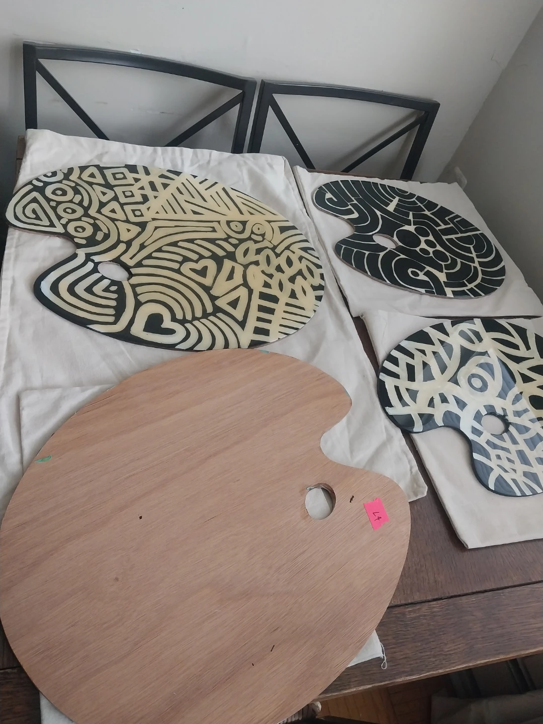Set of 5 Artistic Palette Wall Decor - photo 3
