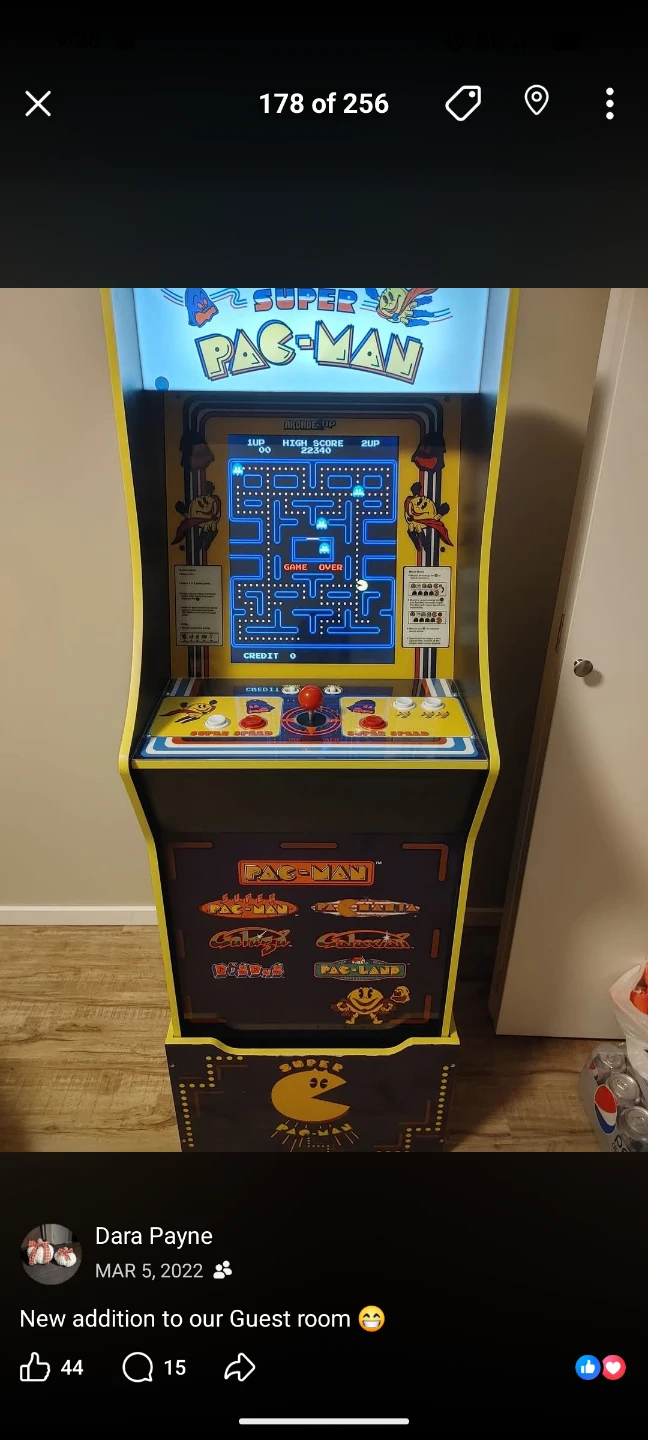 Pac man video arcade game