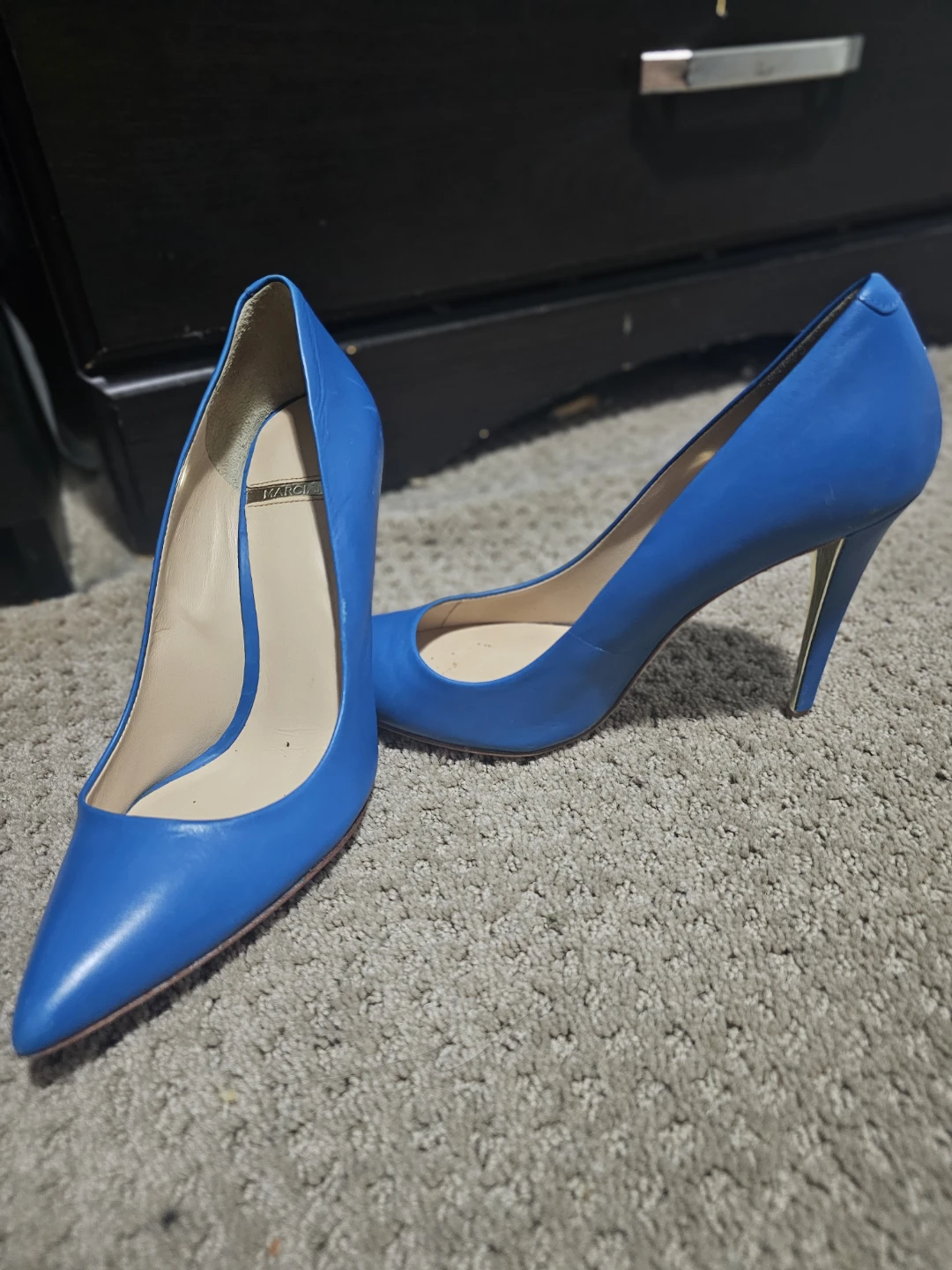 Marciano Blue Pointed-Toe Stiletto Heels - photo 3