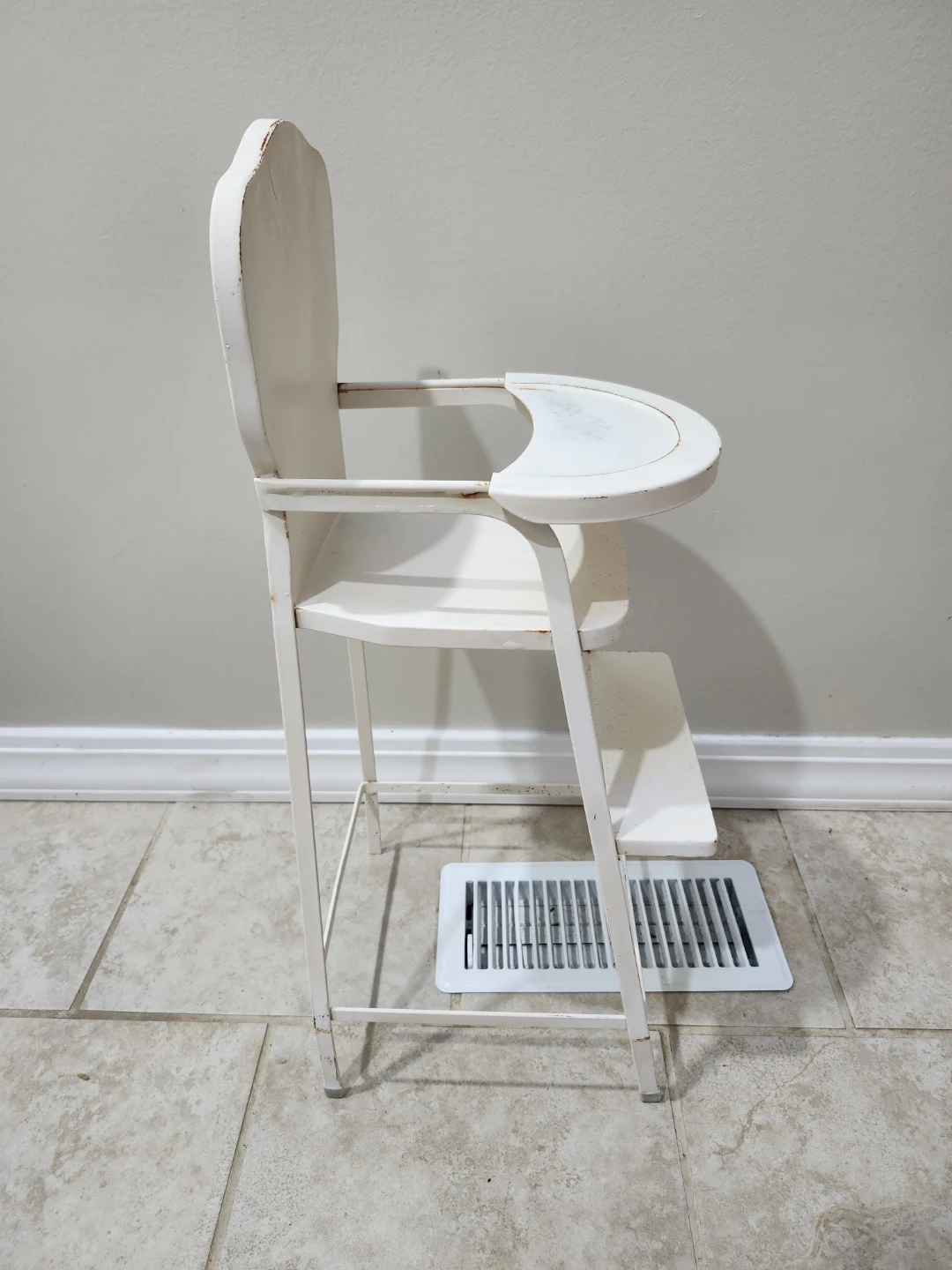Vintage Pottery Barn Land Of Nod Metal Doll High Chair - photo 5