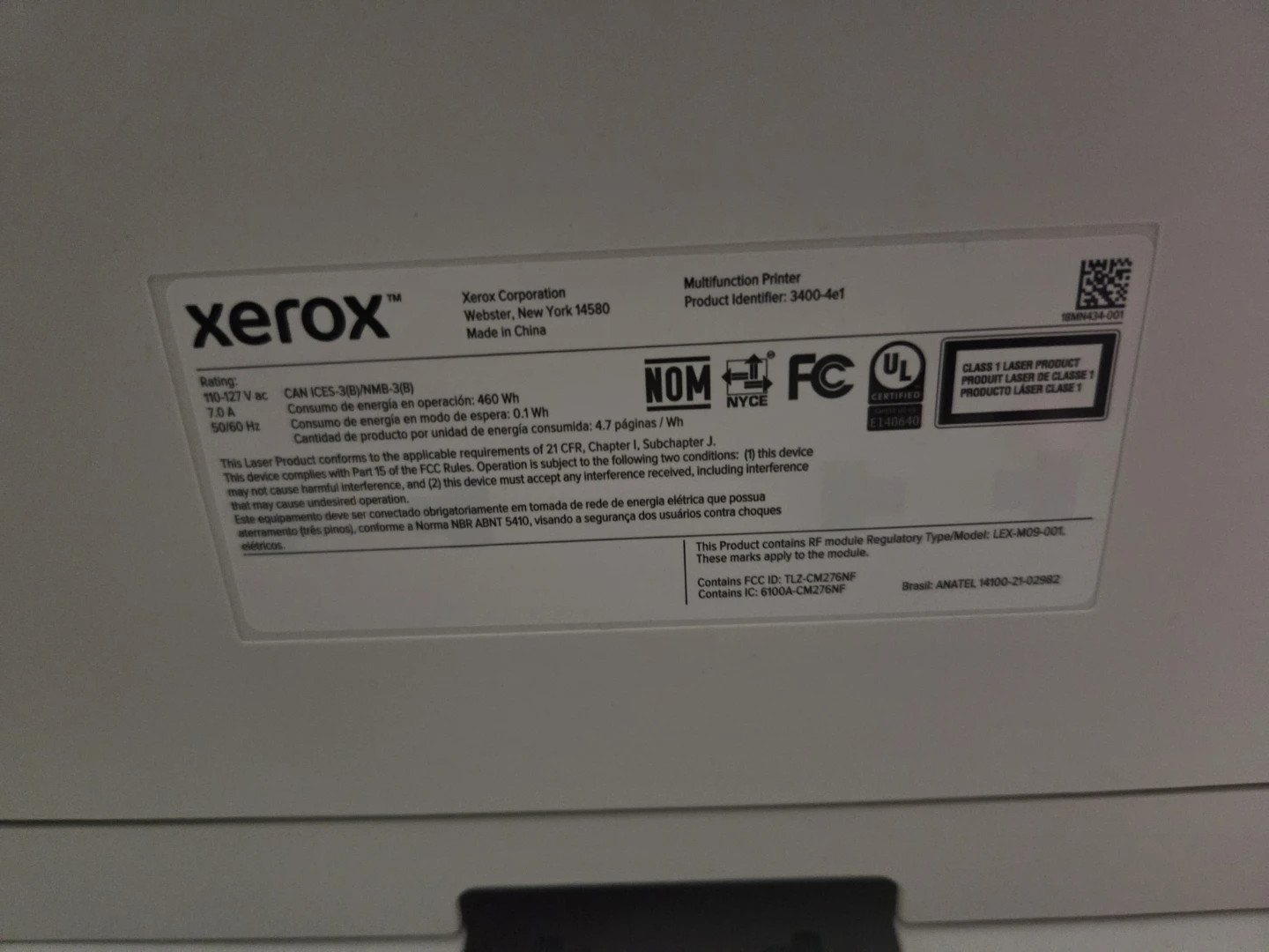 Printer (Xerox B225 Multifunction Printer) - photo 4