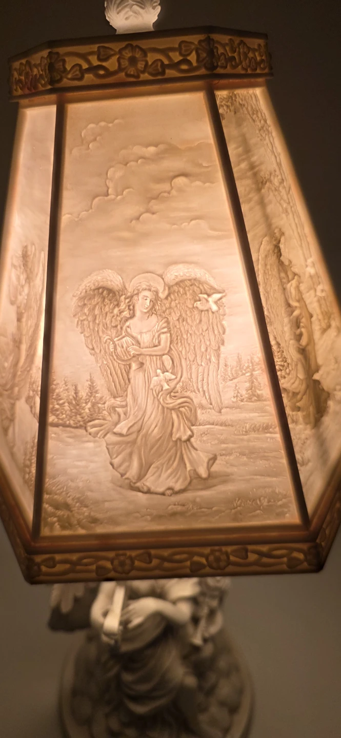 Vintage Angel Figurine Table Lamp - photo 3