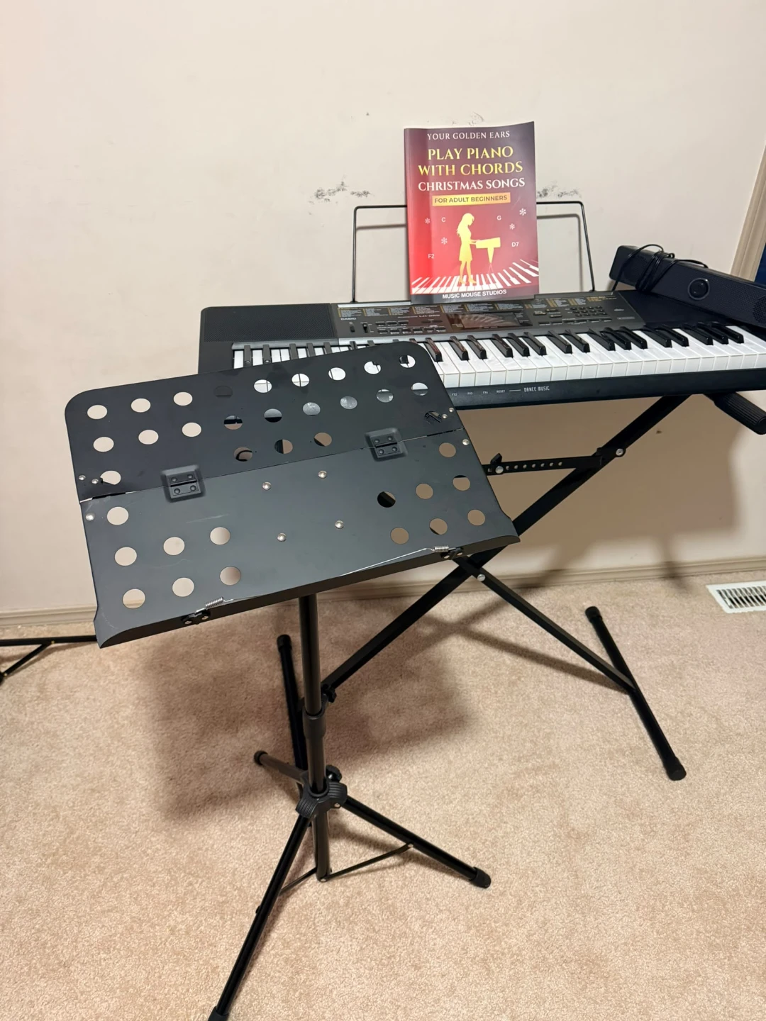 Casio LK-265 Keyboard with Stand and Music Book