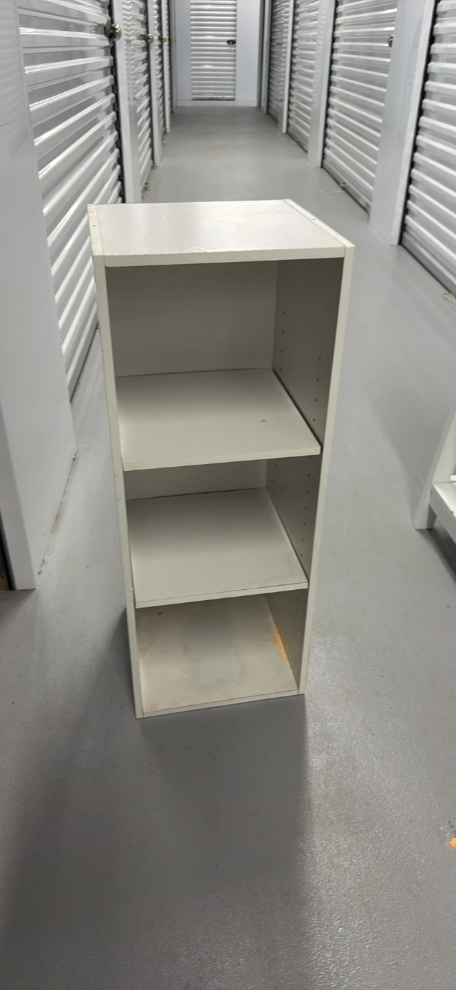 White 3-Tier Open Shelving Unit - photo 2