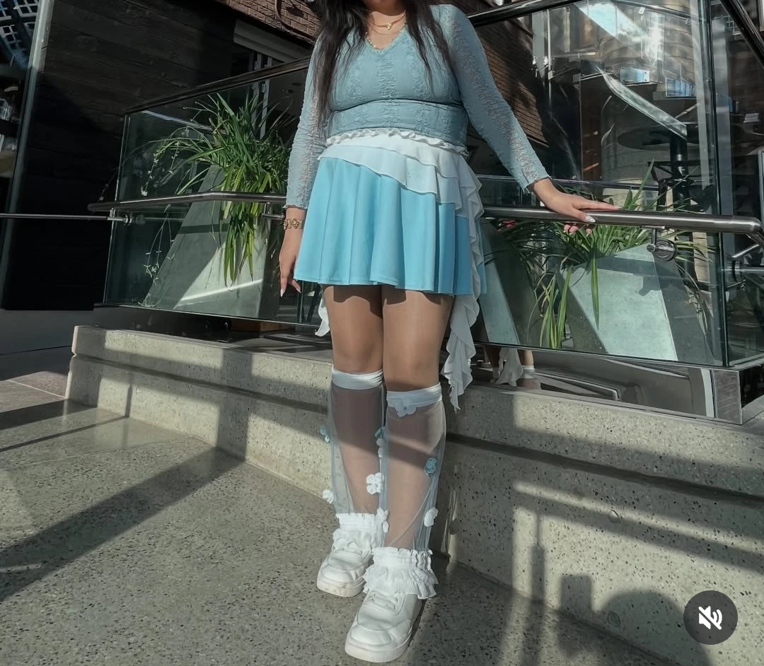 Light blue skirt - photo 2