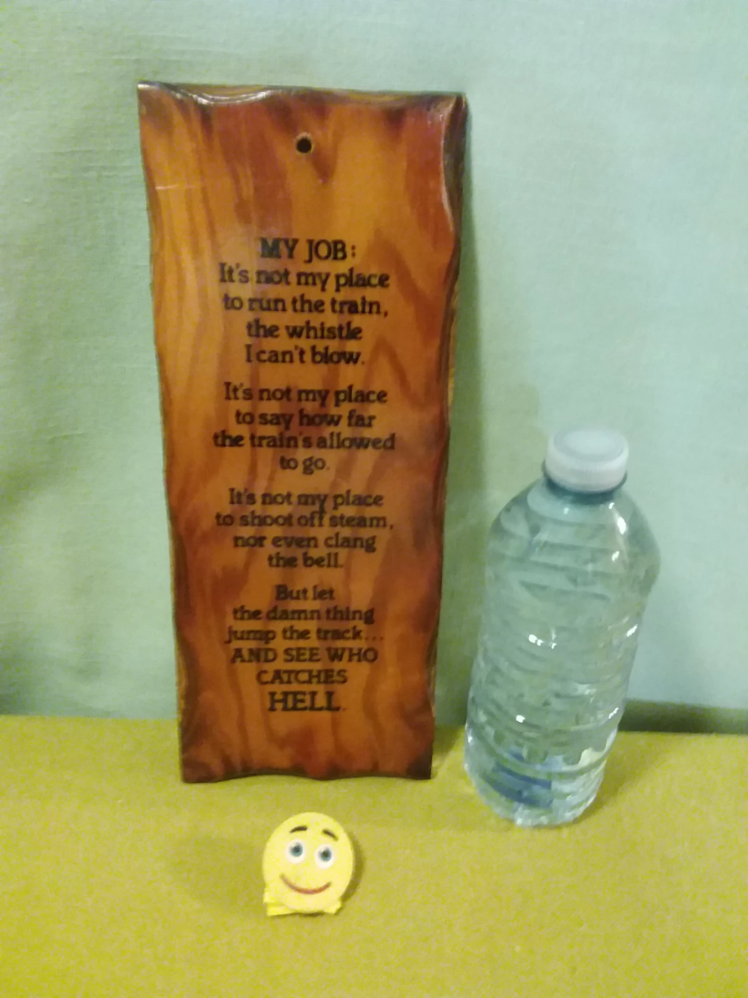 🏈 🆓 Wooden Wall Plaque with Poem