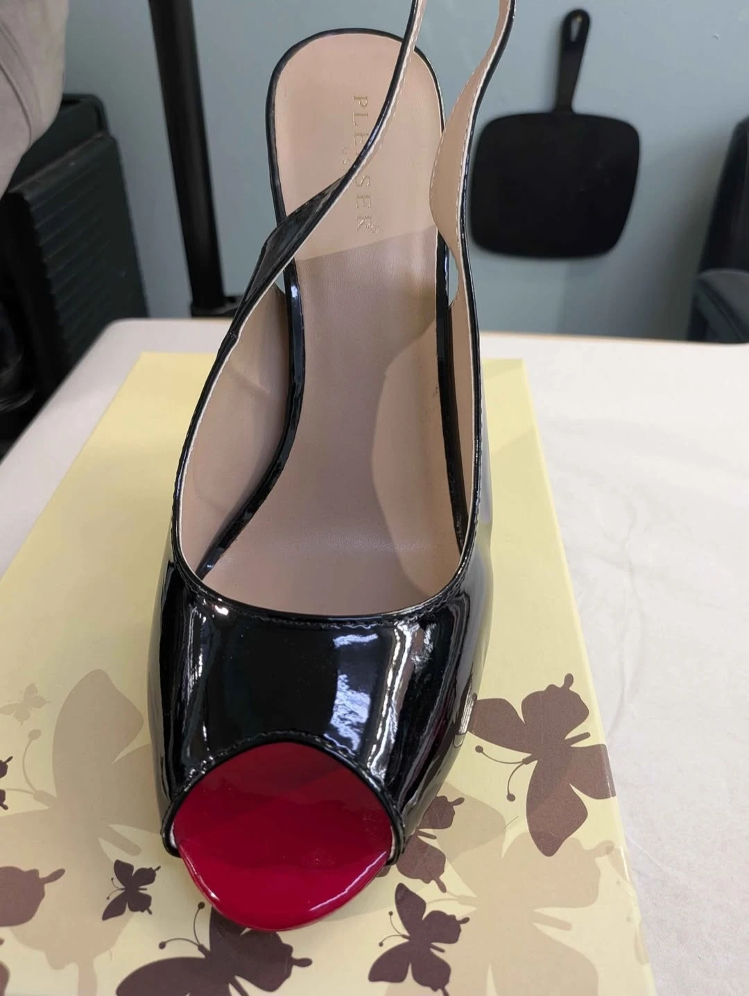 Pleaser 5" Heel Open Toe Sling Back Sandals Size 14