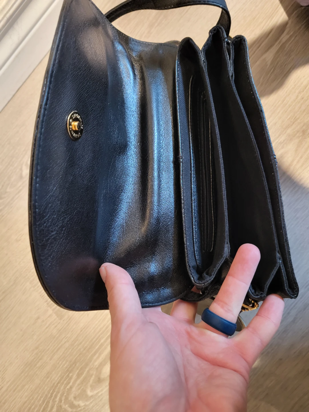 Naturalizer black genuine leather shoulder bag - photo 2