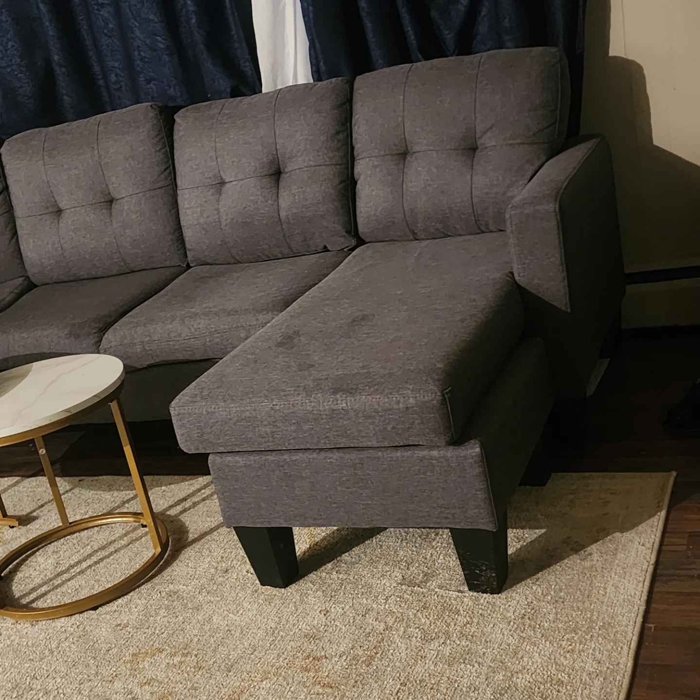 Dark Grey Sectional Sofa - photo 3