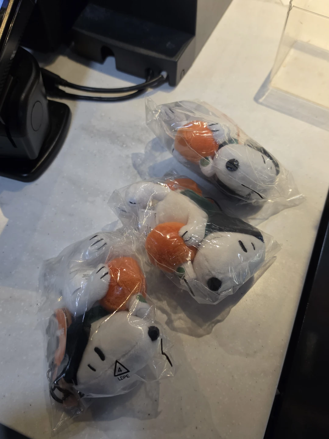 Starbucks Snoopy with Pumpkin Keychains