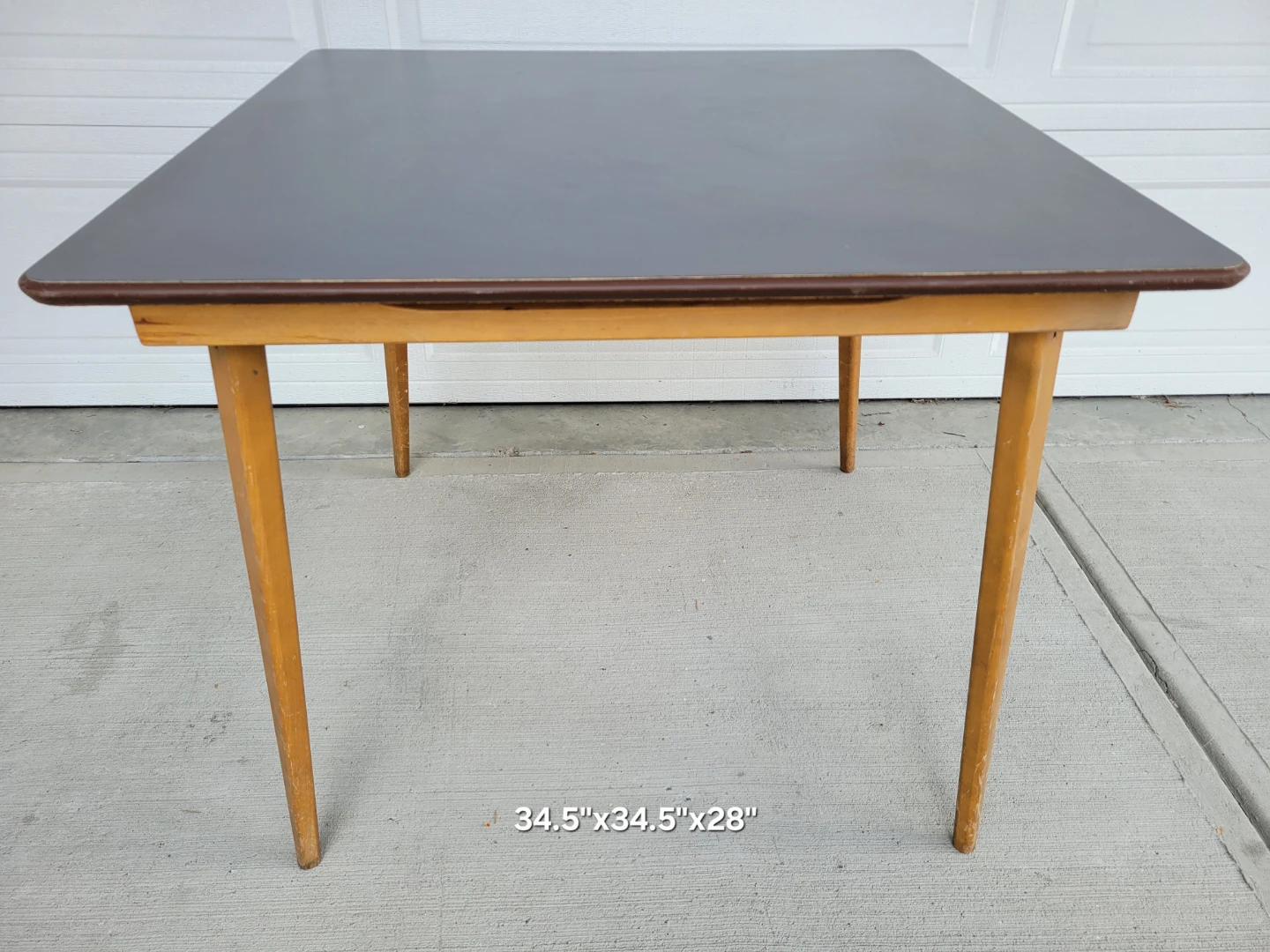 Vintage Mid-Century Modern Square Dining Table / Card Table - photo 4