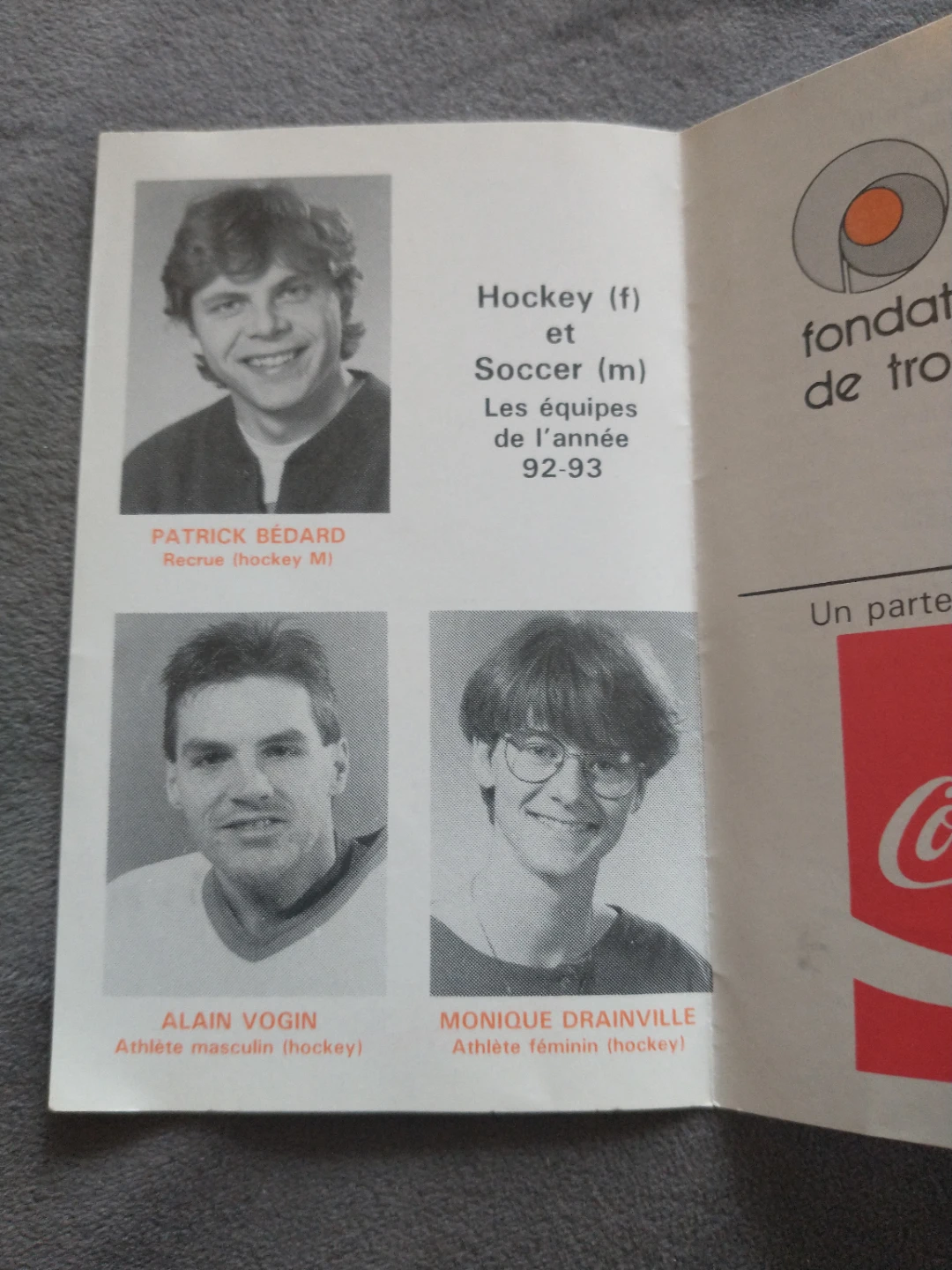 Universite du Quebec a Trois-Rivieres 1993-1994 Sports Schedule - photo 3