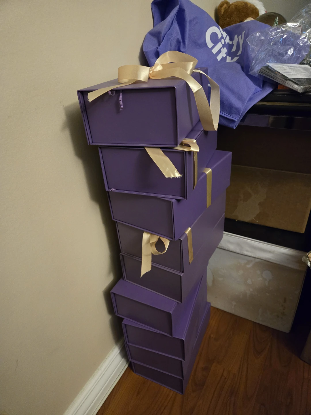 Purple Magnetic Close Premium Gift Boxes