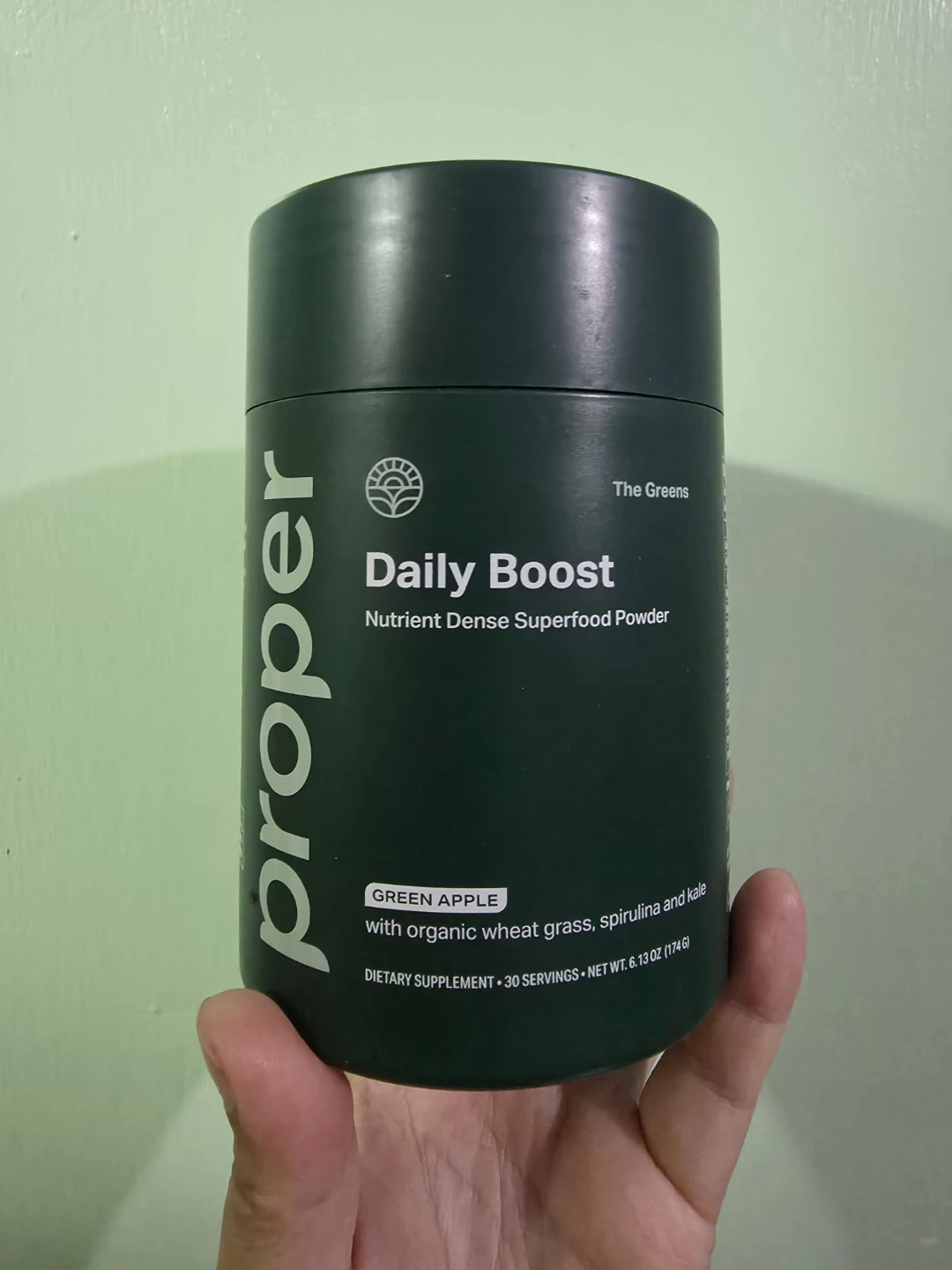 Proper Daily Boost Green Apple Superfood Powder 🏈