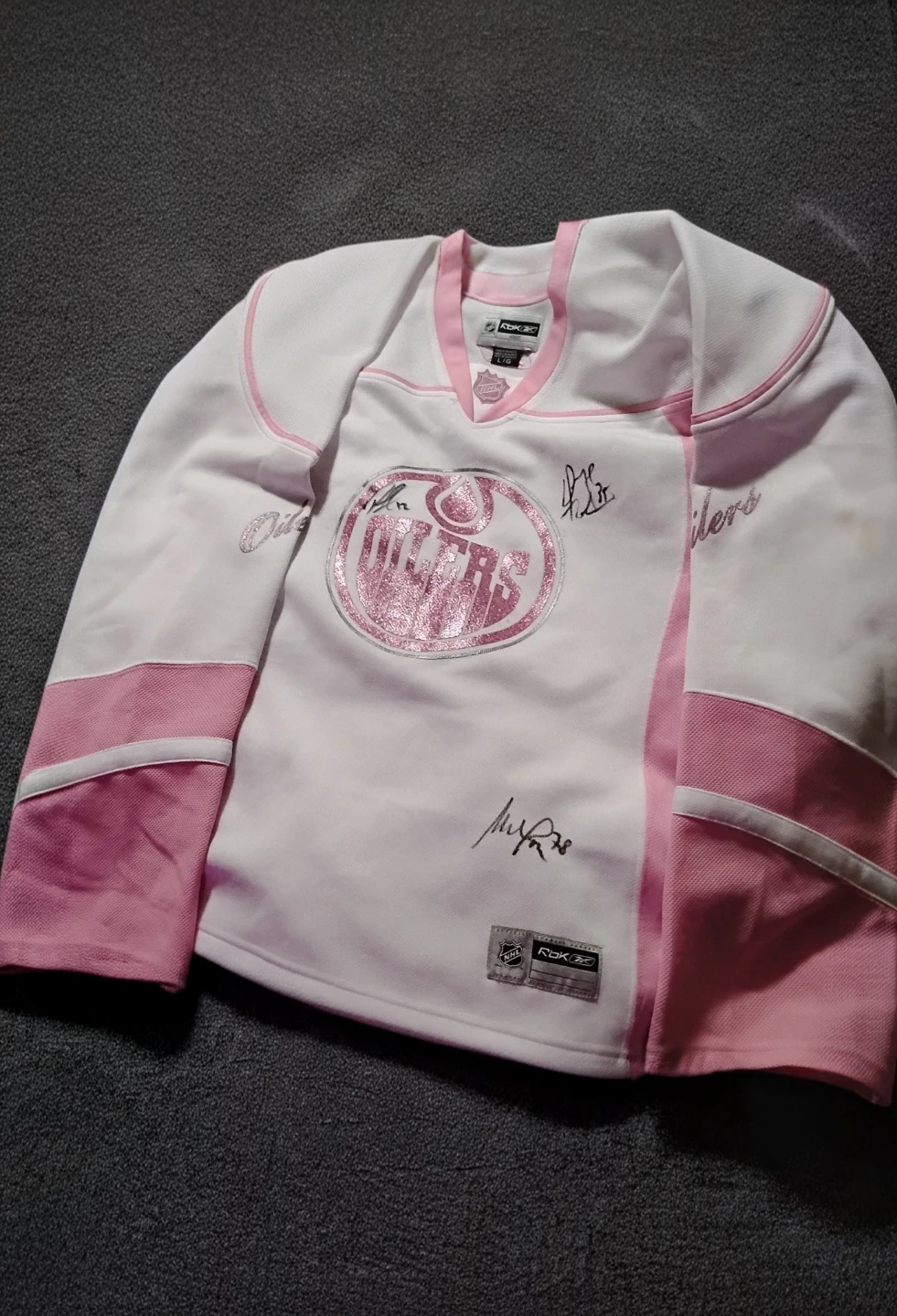 Reebok Edmonton Oilers NHL Hockey Jersey Size L/G