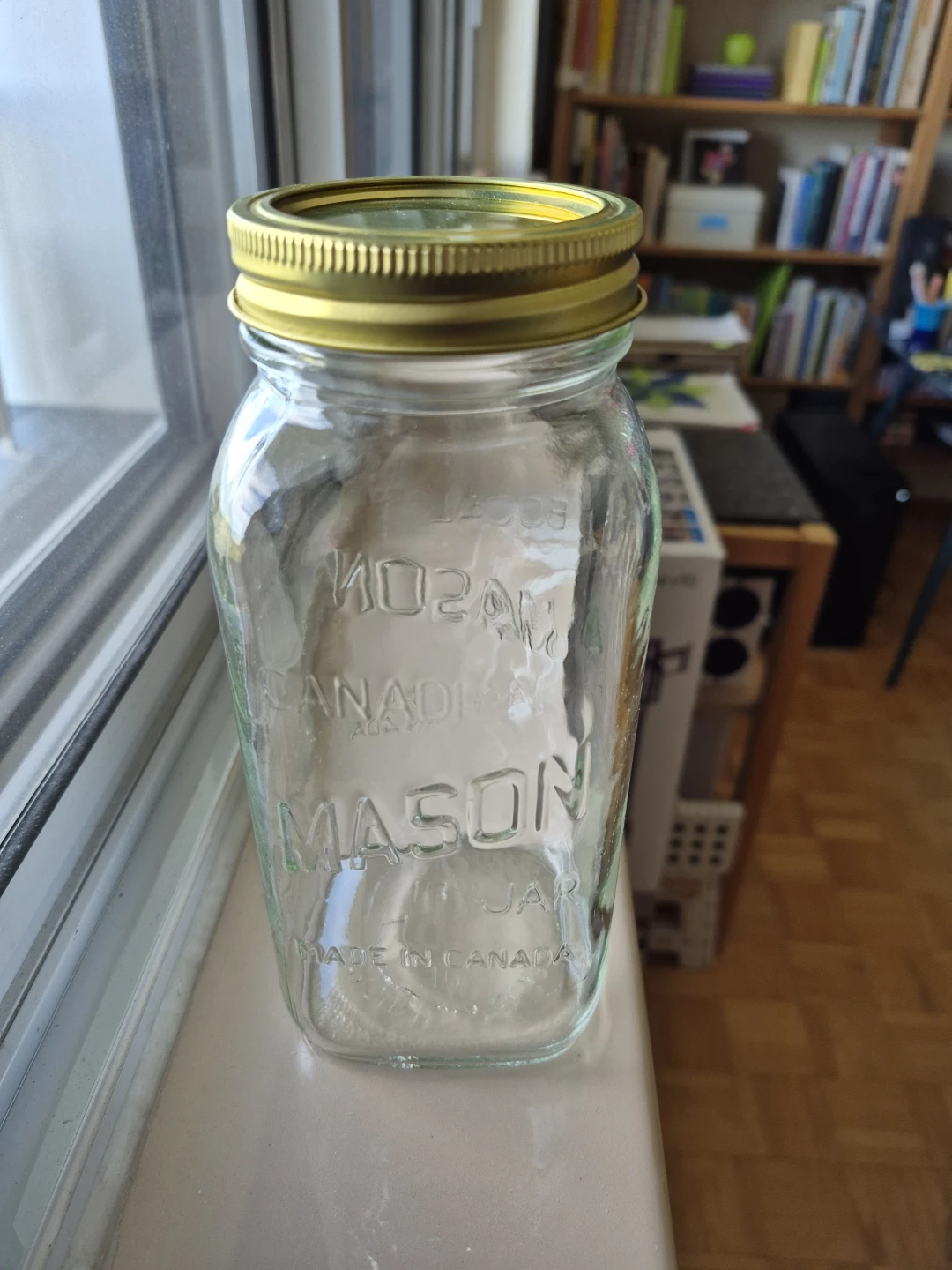 Mason Jar: Vintage Canadian Square 1L Regular-Mouth - photo 2