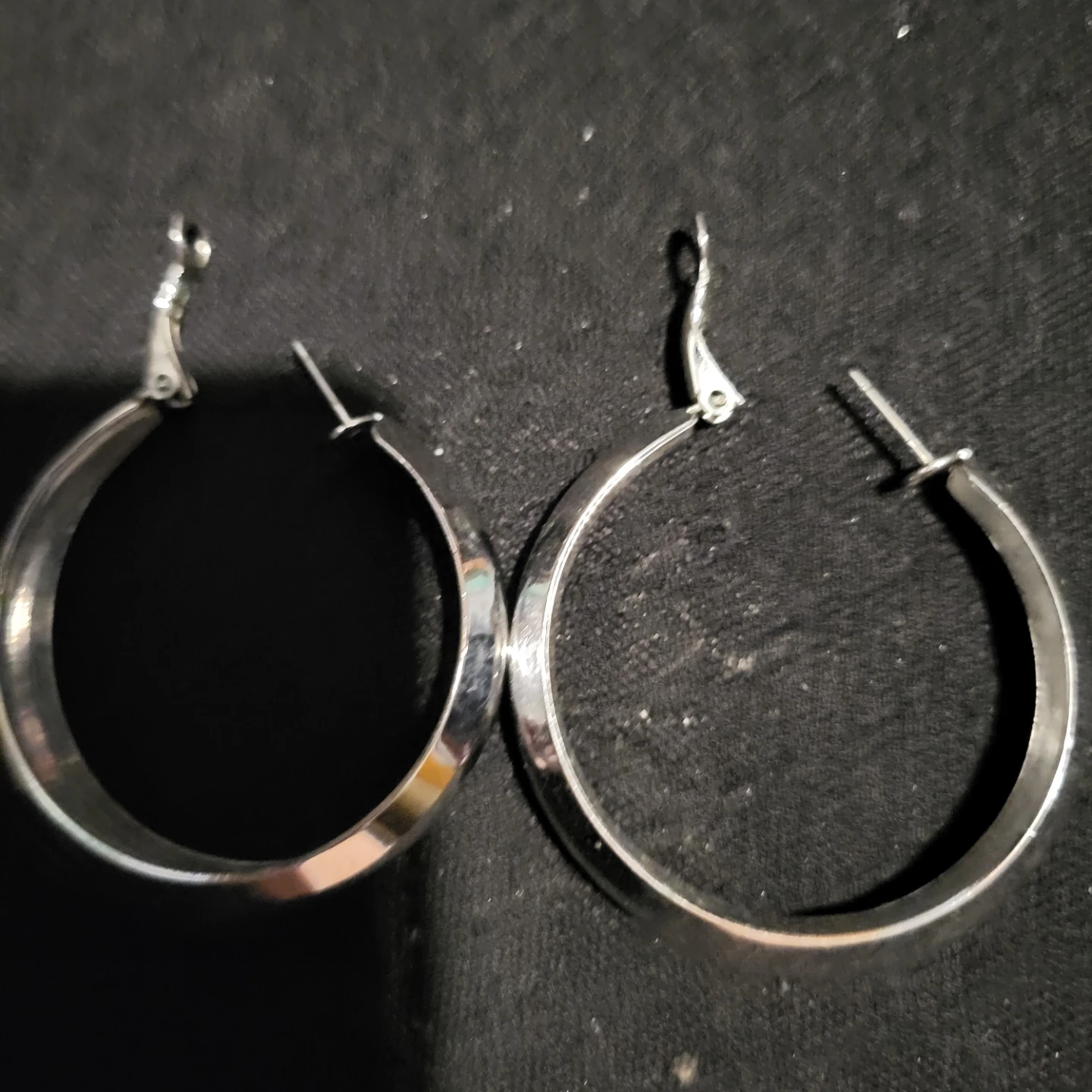 Silver Hoop Earrings - photo 2