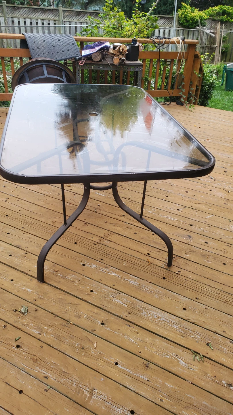 Outdoor Glass Patio Table - photo 2
