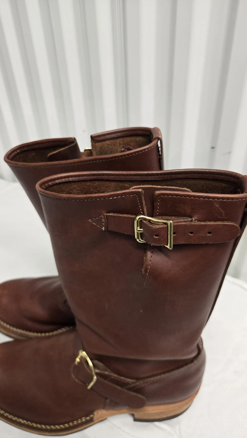 WESCO Boots Stock Boss Engineer Vibram Sole Leather Brown  S.10 - photo 5