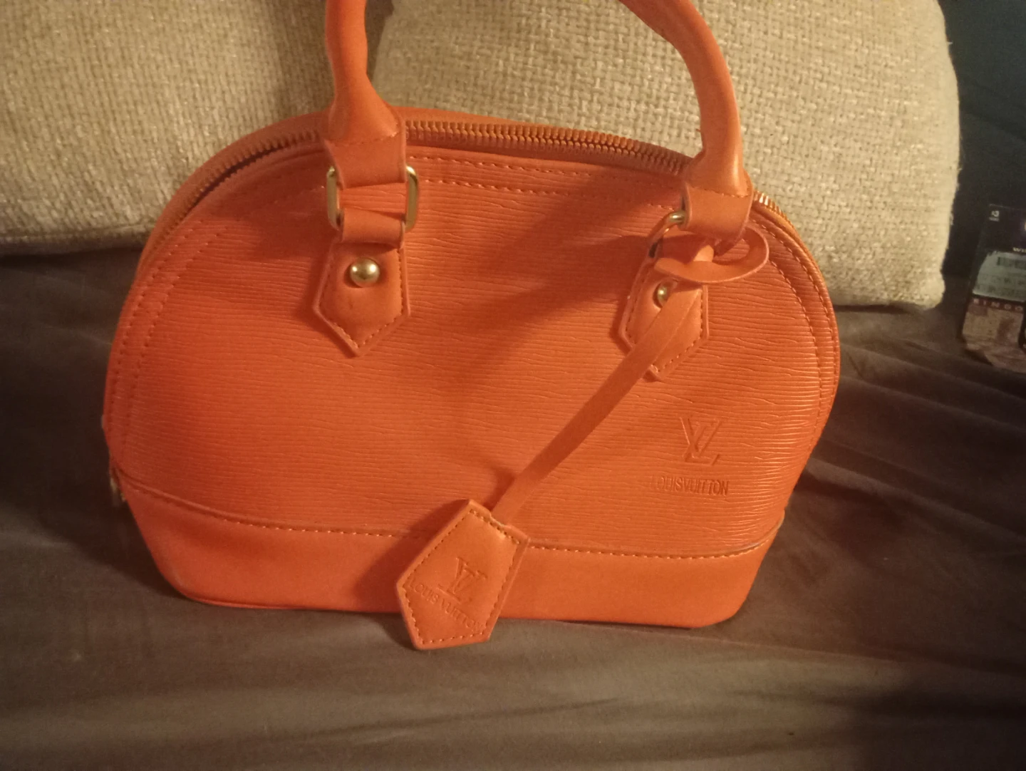 Louis Vuitton Orange Alma Bag - photo 4
