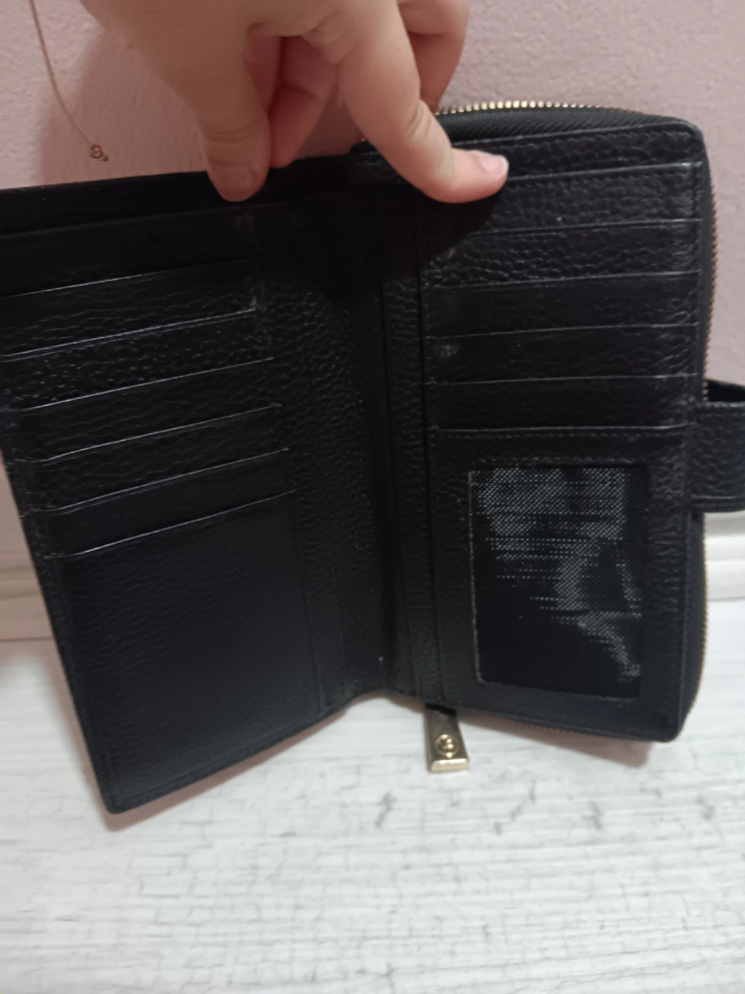 Valentina Black Bi-fold Wallet - photo 2