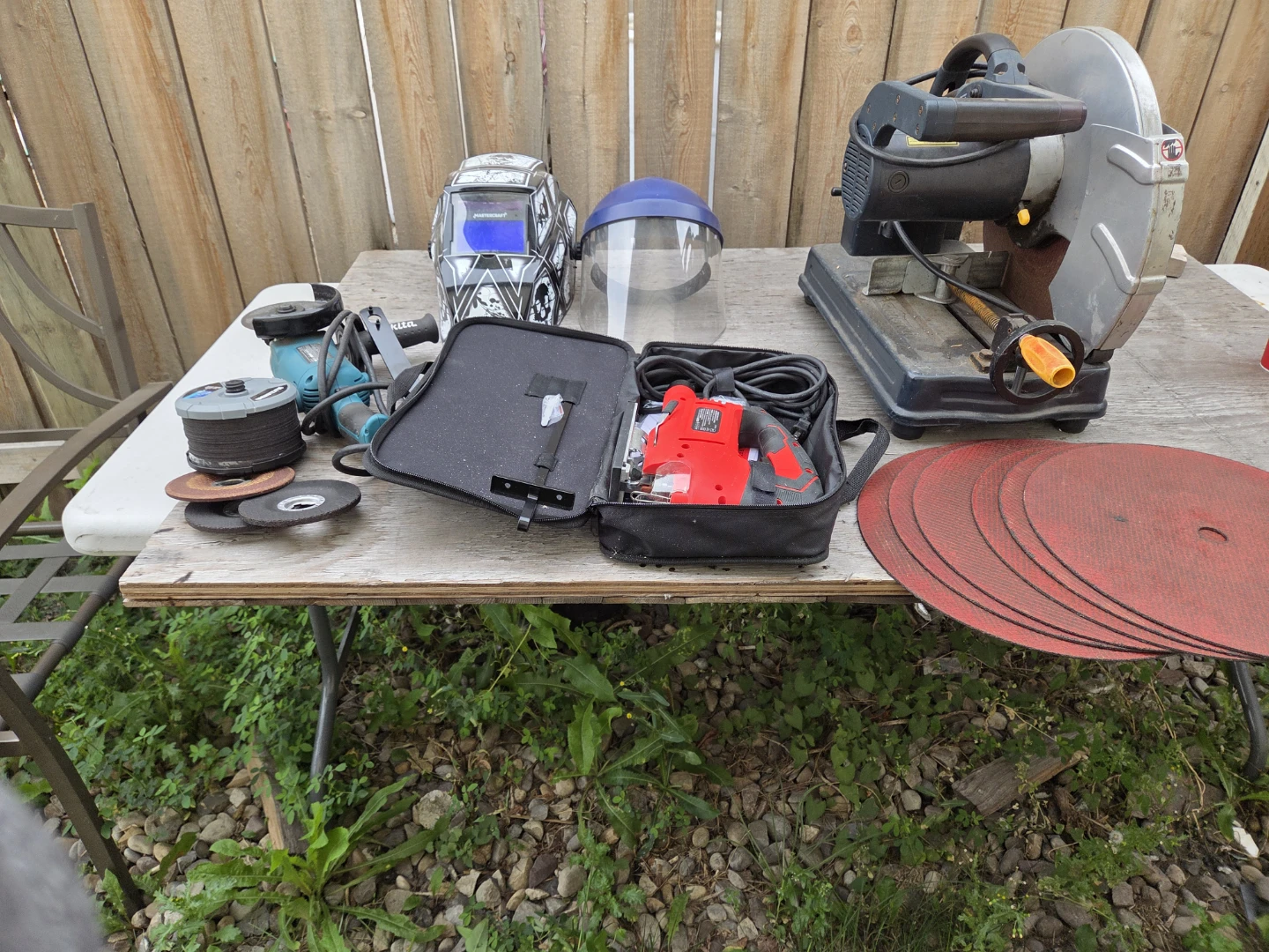 Mastercraft Chop Saw, Benchmark Jigsaw & Welding Accessories - photo 3