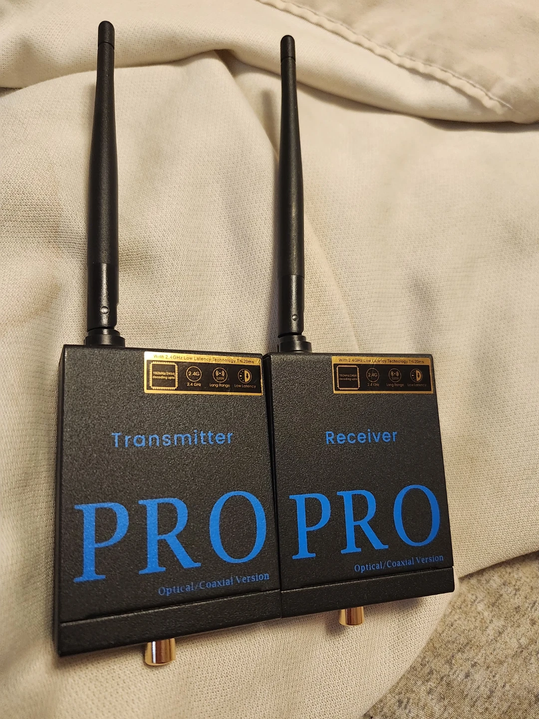 PRO Optical/Coaxial Wireless Transmitter and Receiver Set