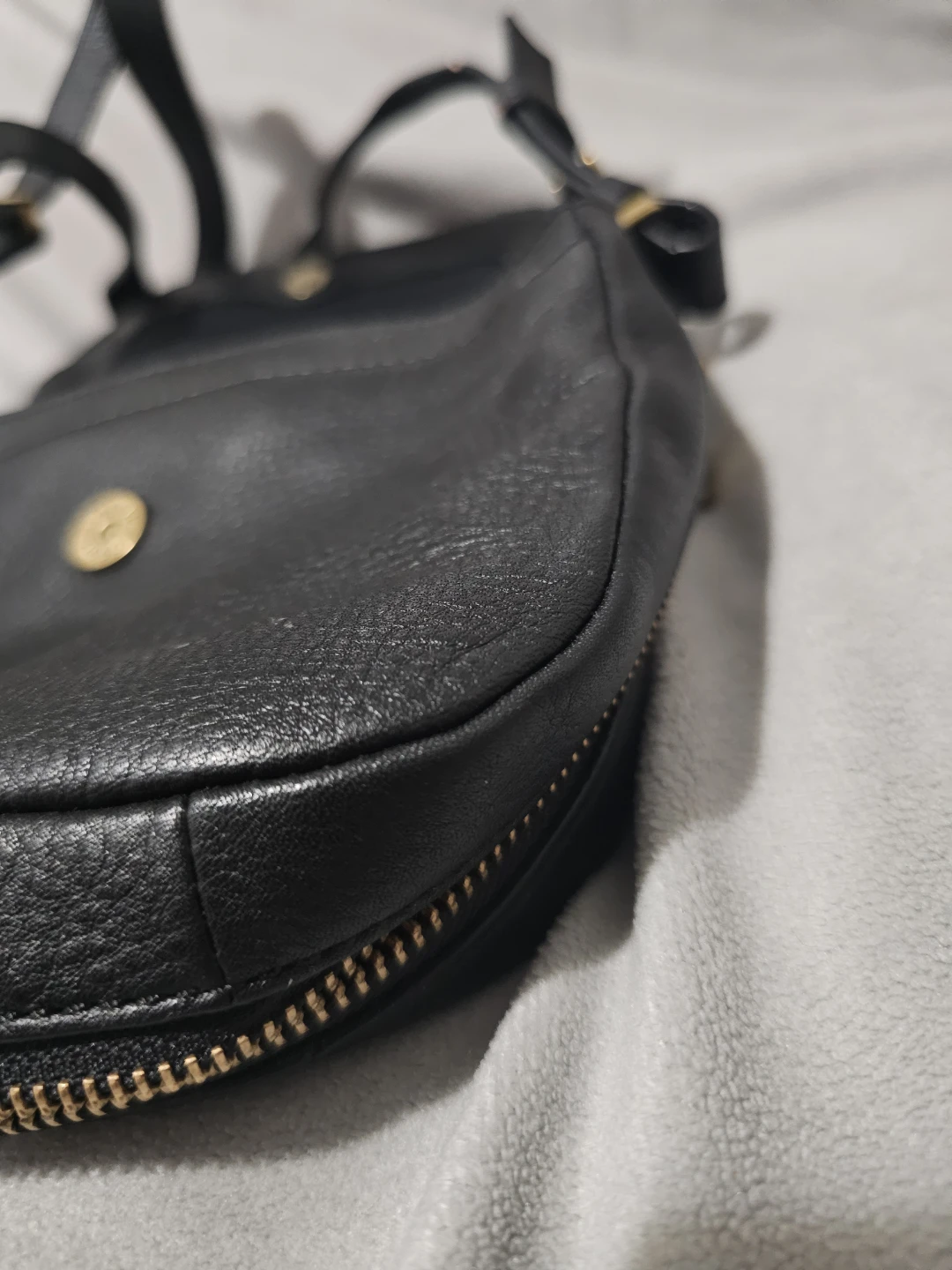 Fossil Black Leather Crossbody Bag - photo 3