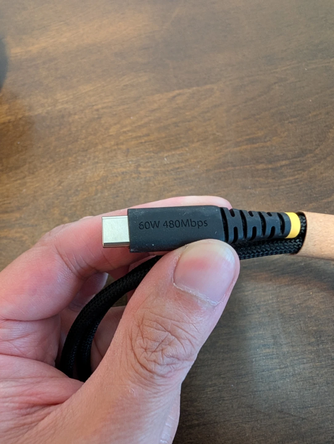 USB-C to USB-C 60W Braided Cable - photo 2